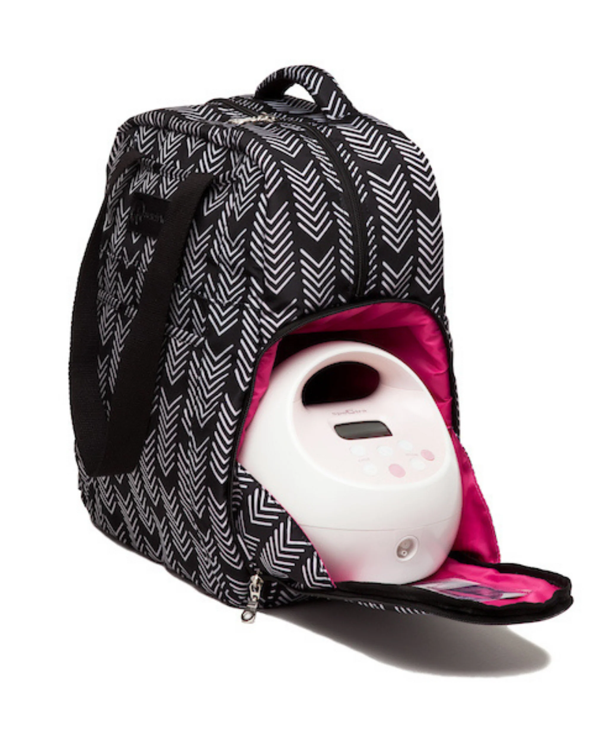 Kelly Breast Pump Backpack (B&W) - Image 4