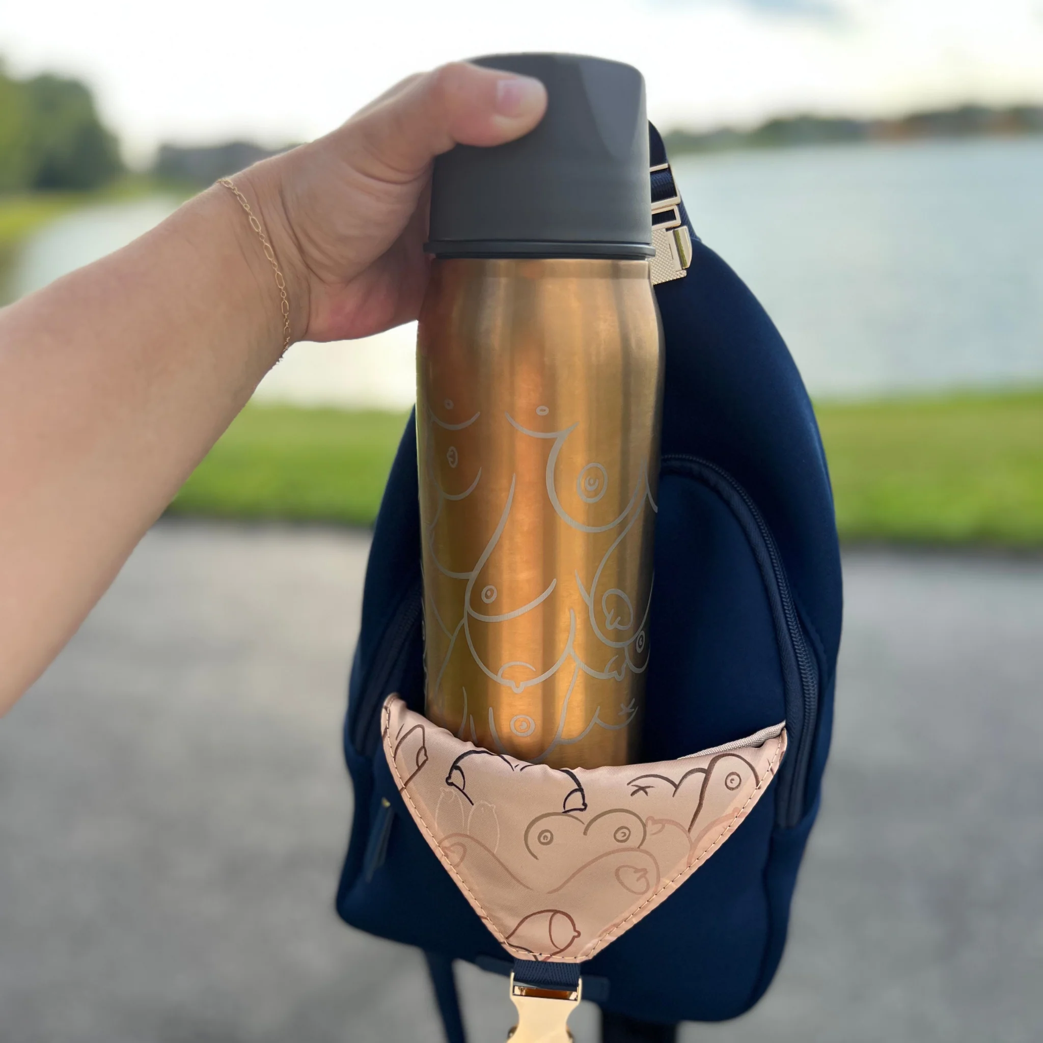 Allie Breast Pump Sling Bag (Royal Blue) xBeMyBreastfriend - Image 6