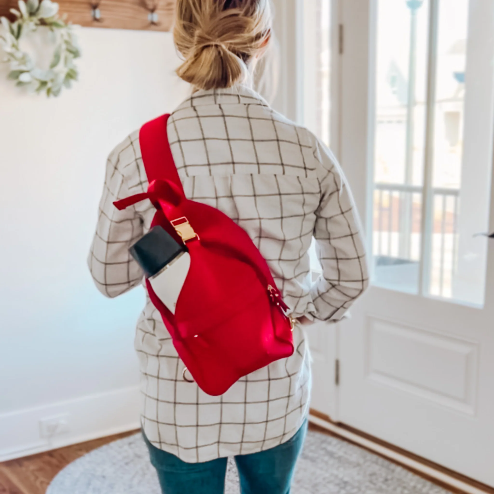 Allie Breast Pump Sling Bag (Ruby) - Image 6