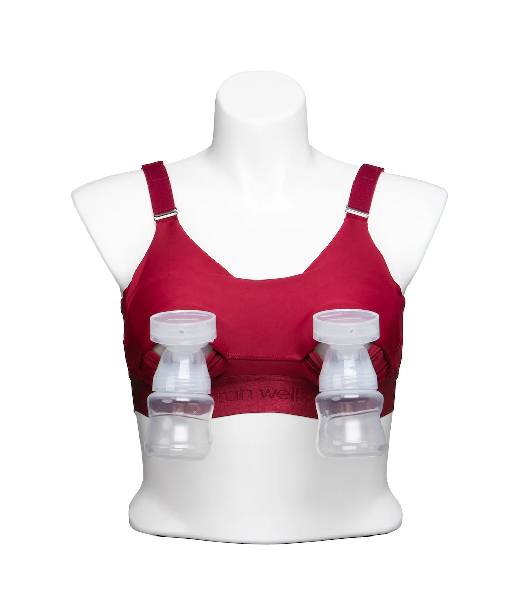 Journey Hands Free Pumping Bra (Apple Red) - Image 5