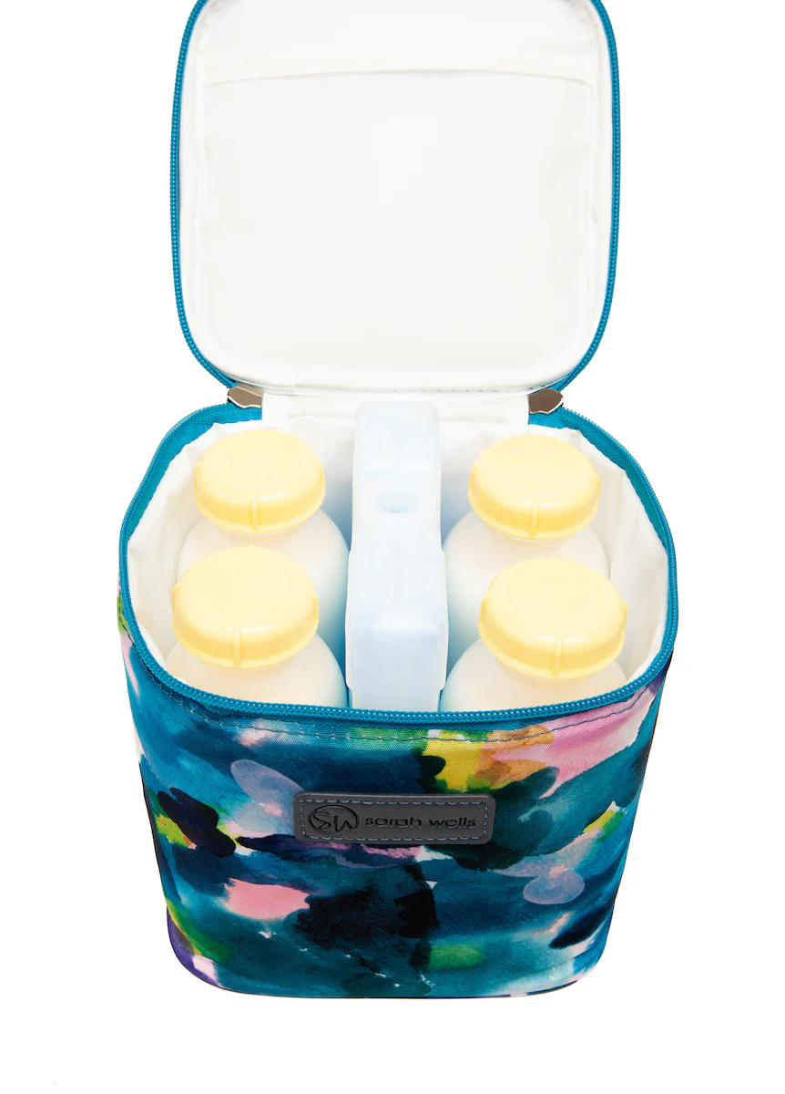 Cold Gold Breastmilk Cooler Bag (Ice Pack Included) (Aquarelle) - Image 3