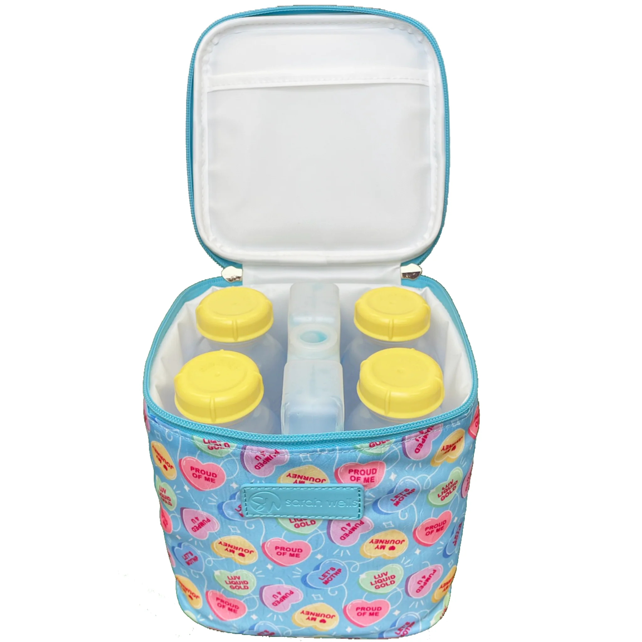 Cold Gold Breastmilk Cooler Bag (Ice Pack Included) (Candy Conversation Hearts) - Image 3
