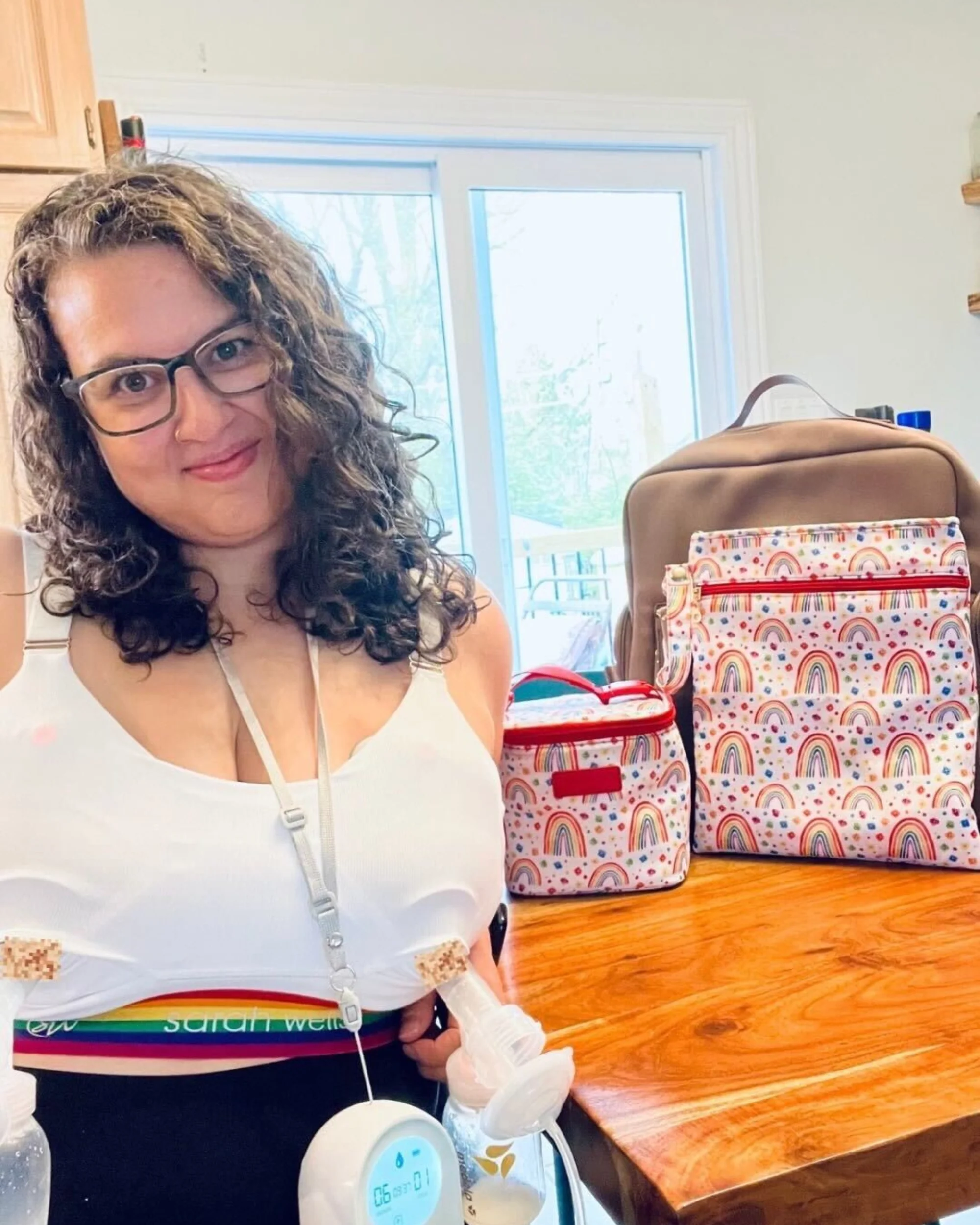 Cold Gold Breastmilk Cooler Bag (Ice Pack Included) (Rainbows) - Image 5