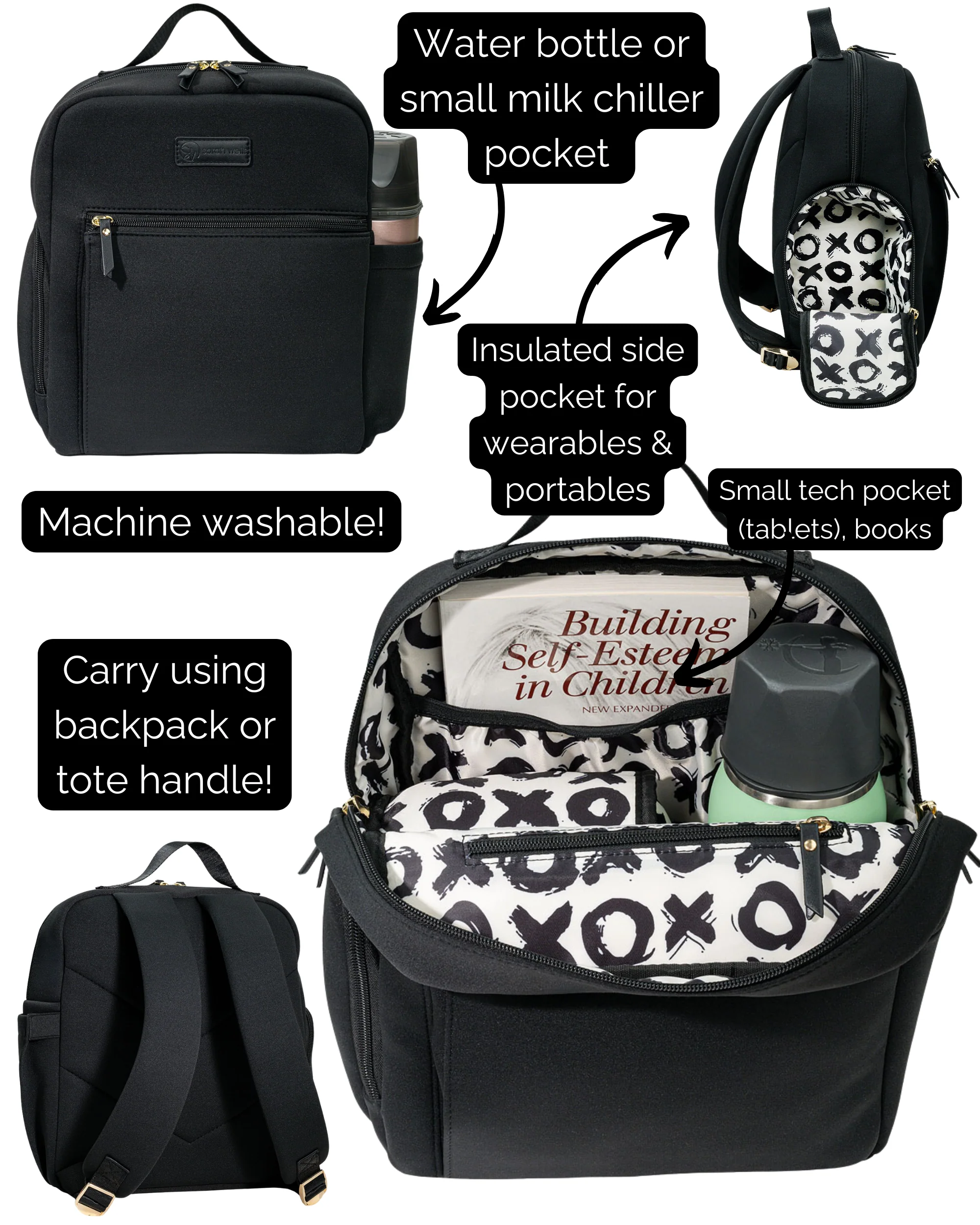 Fifi Mini Backpack (Black) - Image 3