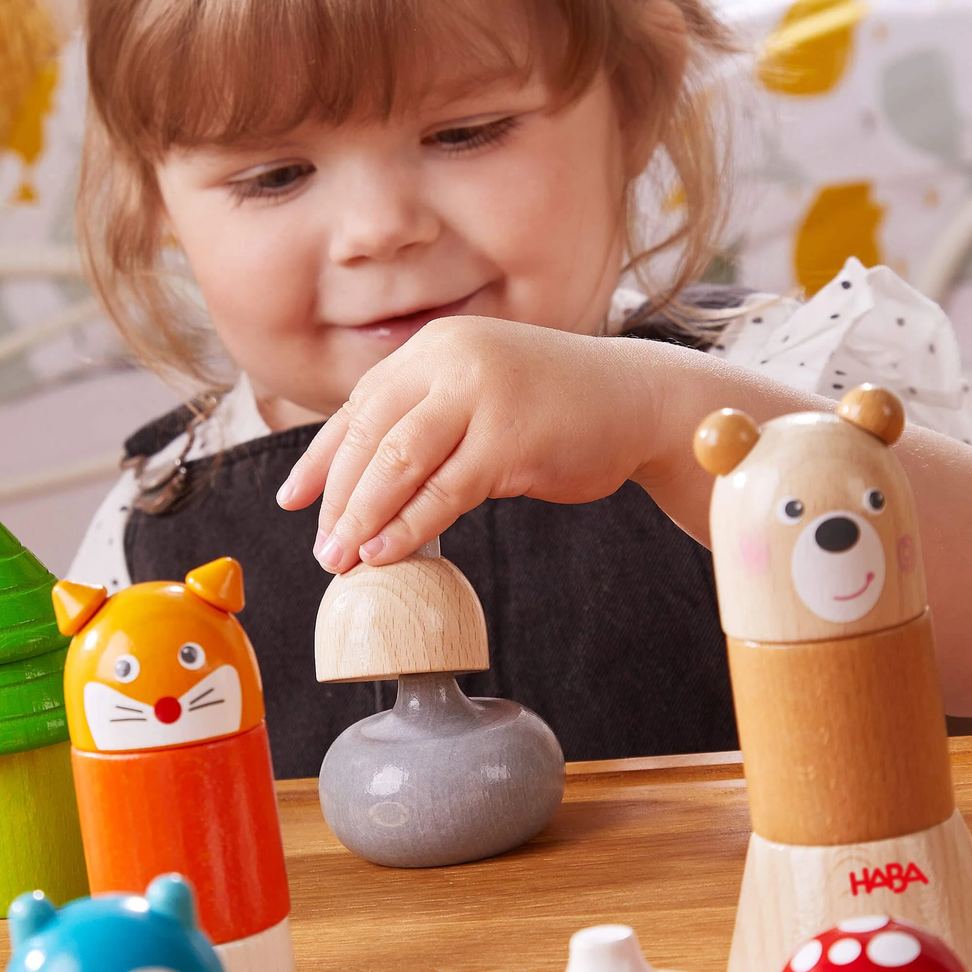 Forest Animals Wooden Stacking Toy - Image 6