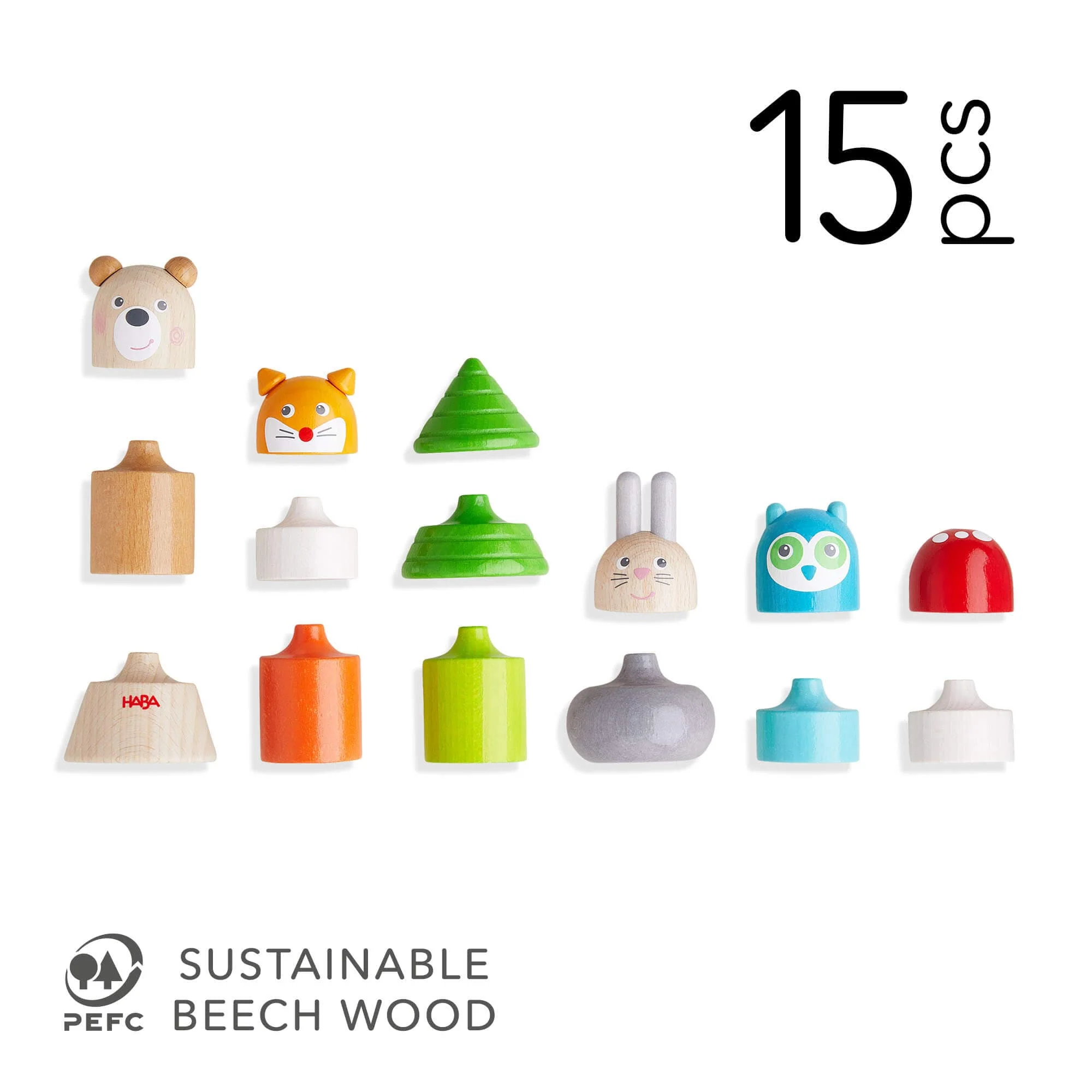 Forest Animals Wooden Stacking Toy - Image 8