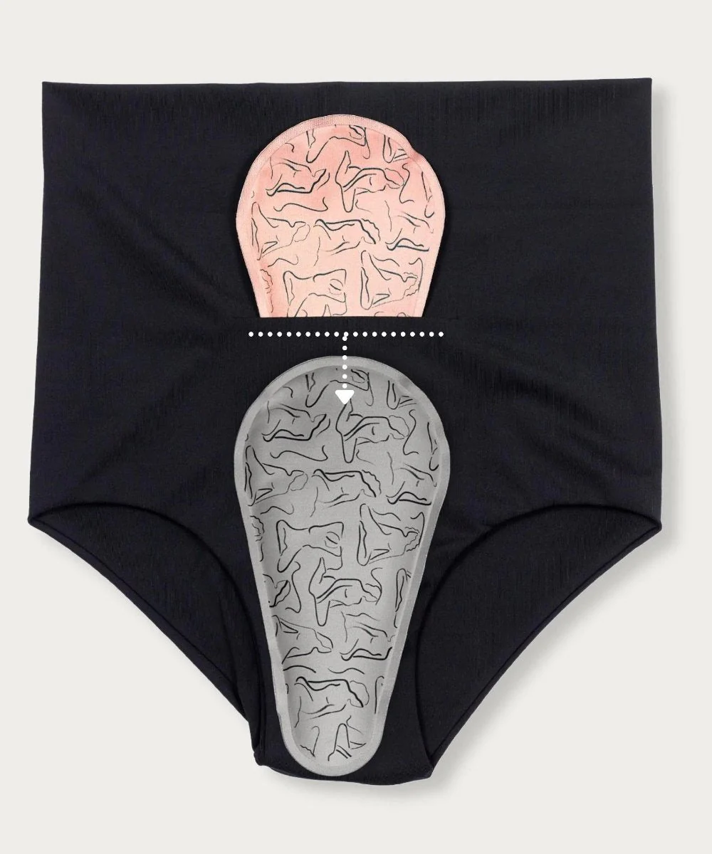 FourthWear Postpartum Recovery Underwear set of 3 + Between Legs Perineal Ice Heat Pack Saver Set - Image 5