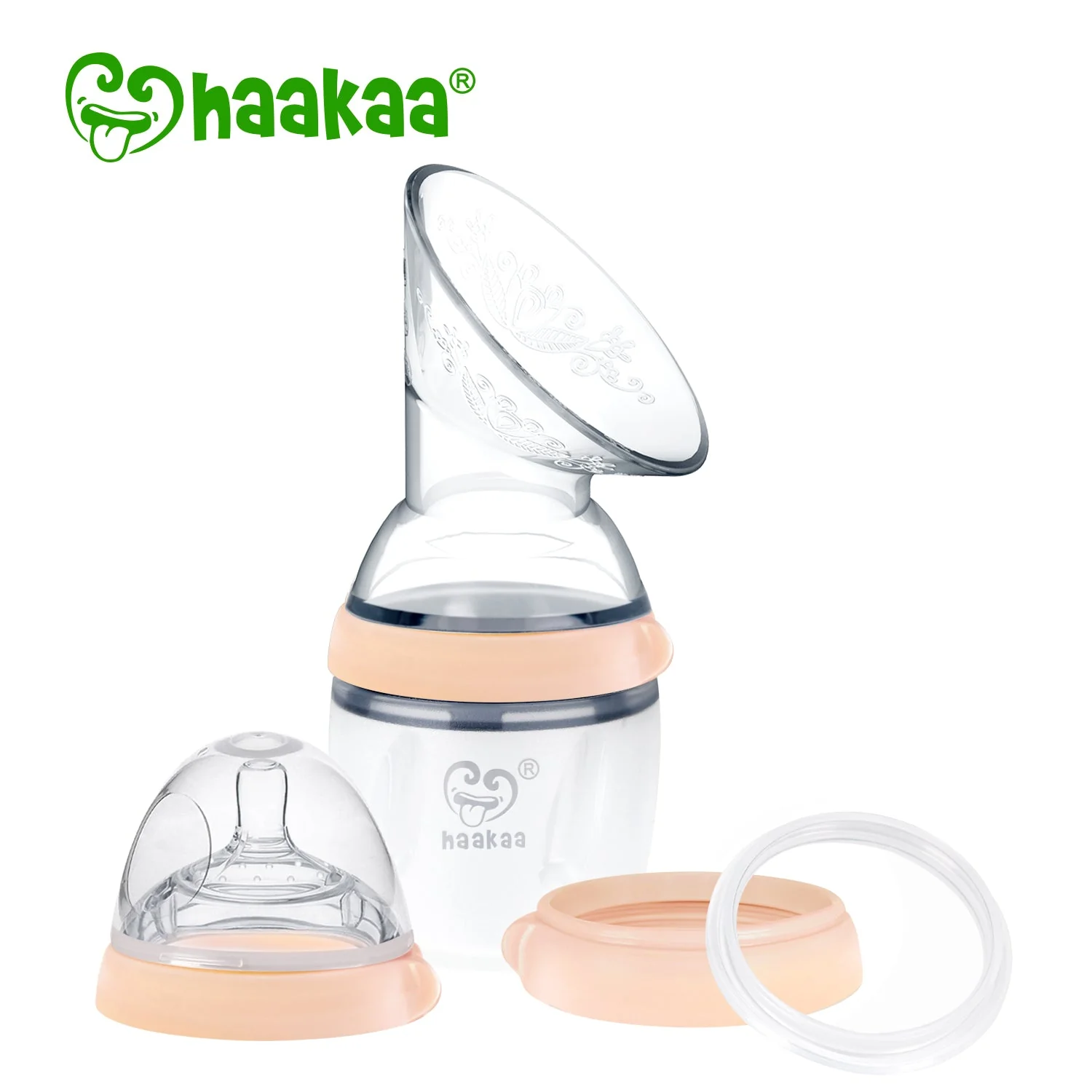 Haakaa Gen 3 Silicone Breast Pump and Bottle Pack 160 ml/6 oz - Image 4