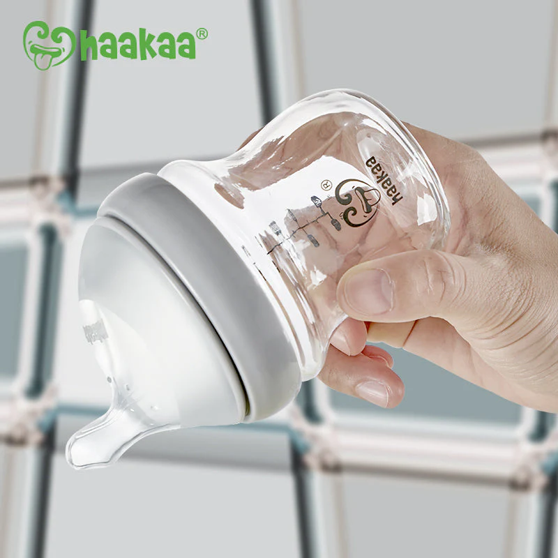 Haakaa Generation 3 Glass Baby Bottle 10 oz/300 ml, 1 PK - Image 3