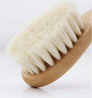 Haakaa Goats Wool Wooden Baby Hairbrush 1 pk - Image 4