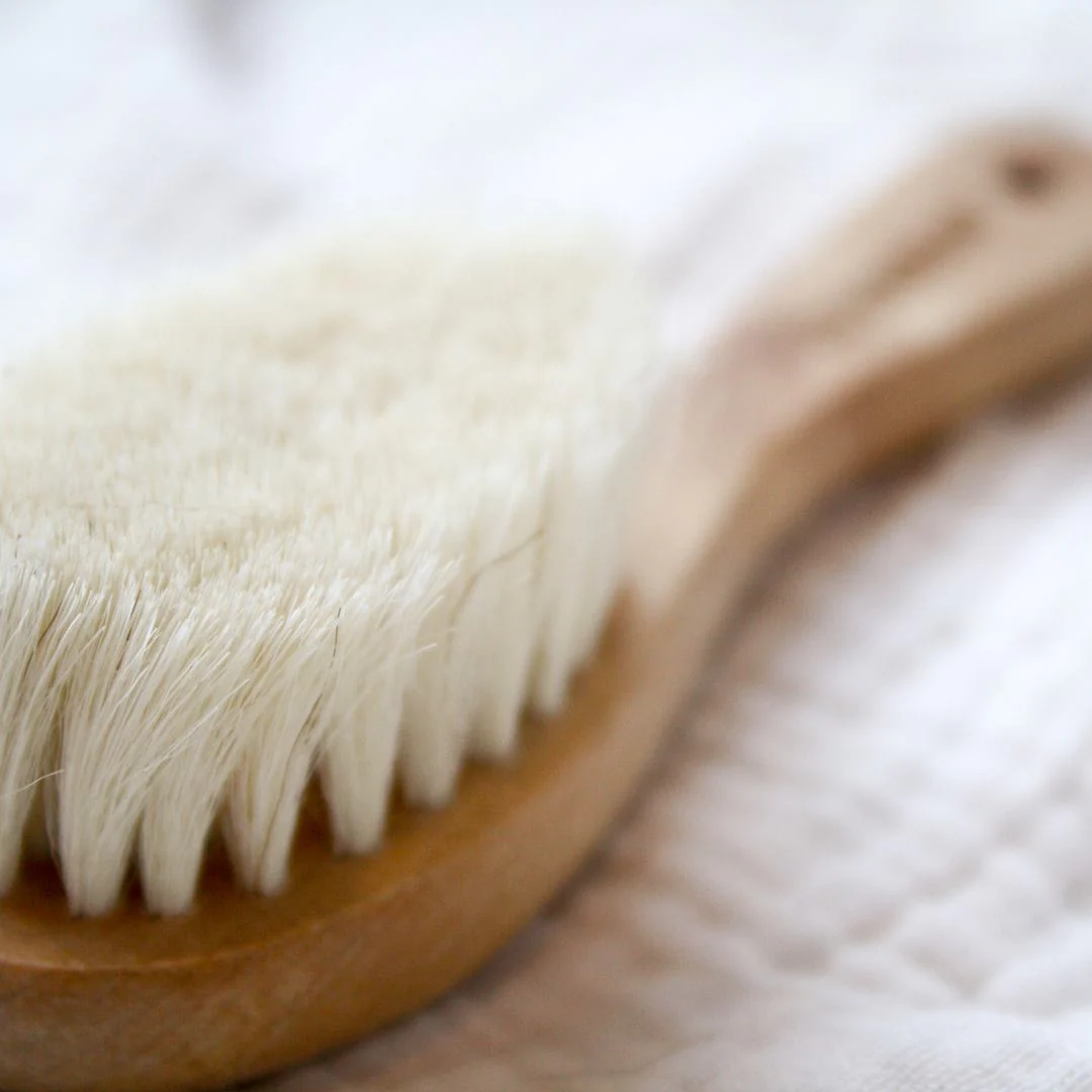 Haakaa Goats Wool Wooden Baby Hairbrush 1 pk - Image 5