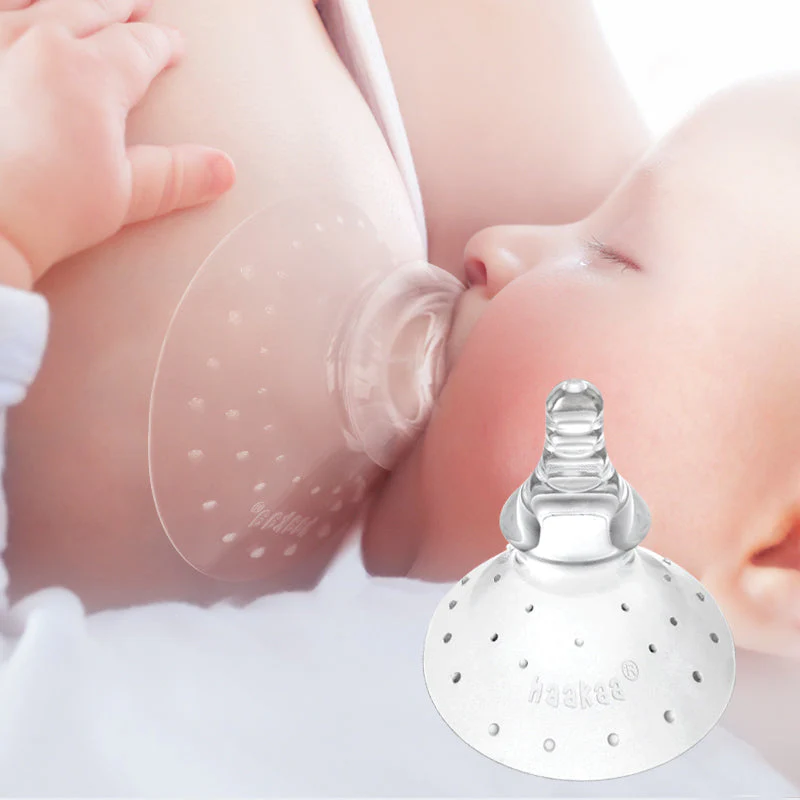 Haakaa Silicone Breastfeeding Nipple Shield, Round Shape 1 pk - Image 2