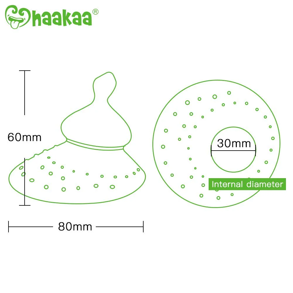 Haakaa Silicone Breastfeeding Nipple Shield with Orthodontic Nipple, 1 PK - Image 4
