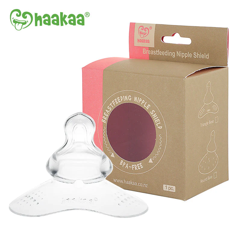 Haakaa Silicone Breastfeeding Nipple Shield with Orthodontic Nipple, 1 PK - Image 7