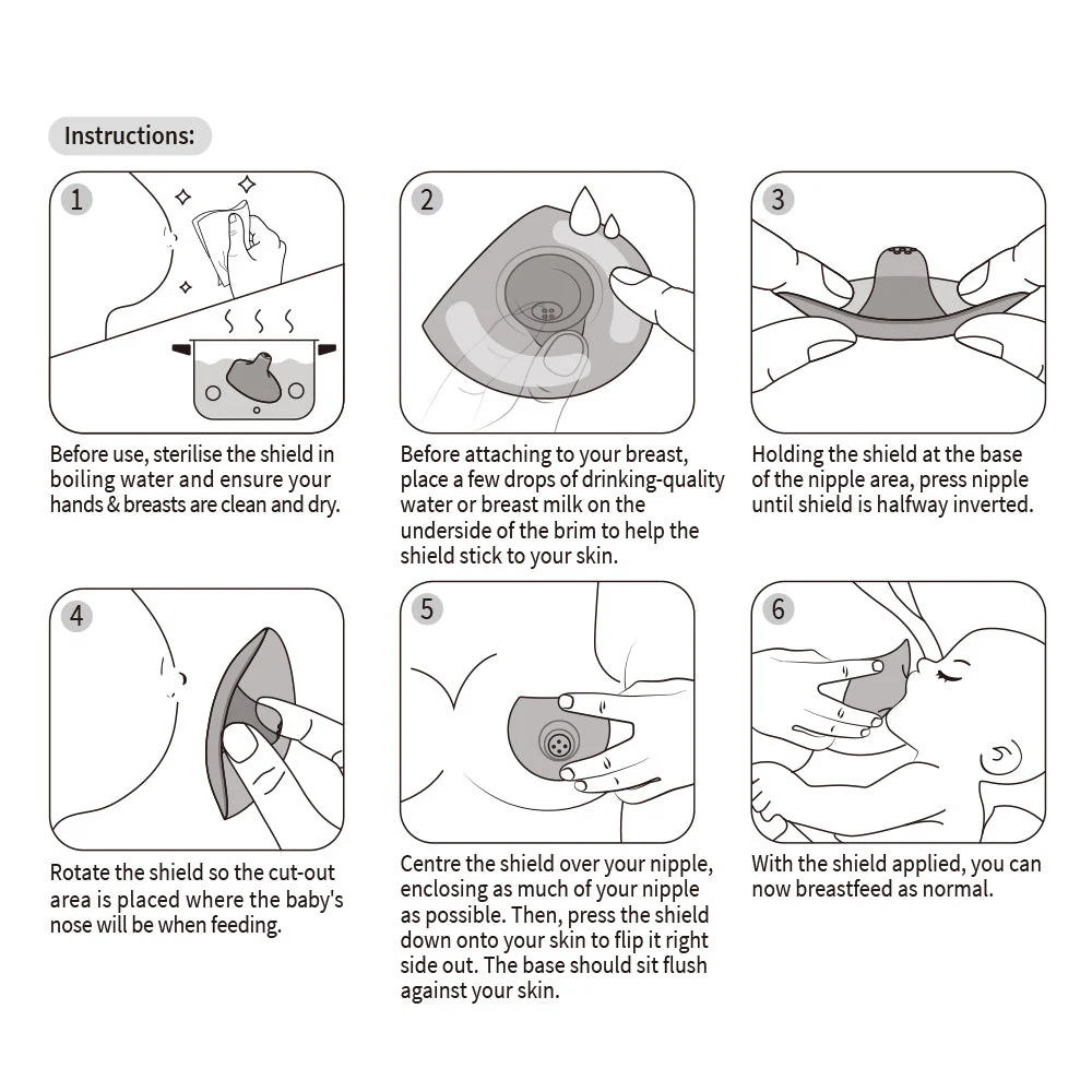 Haakaa Silicone Nipple Shields 2-pk (18 mm) - Image 13