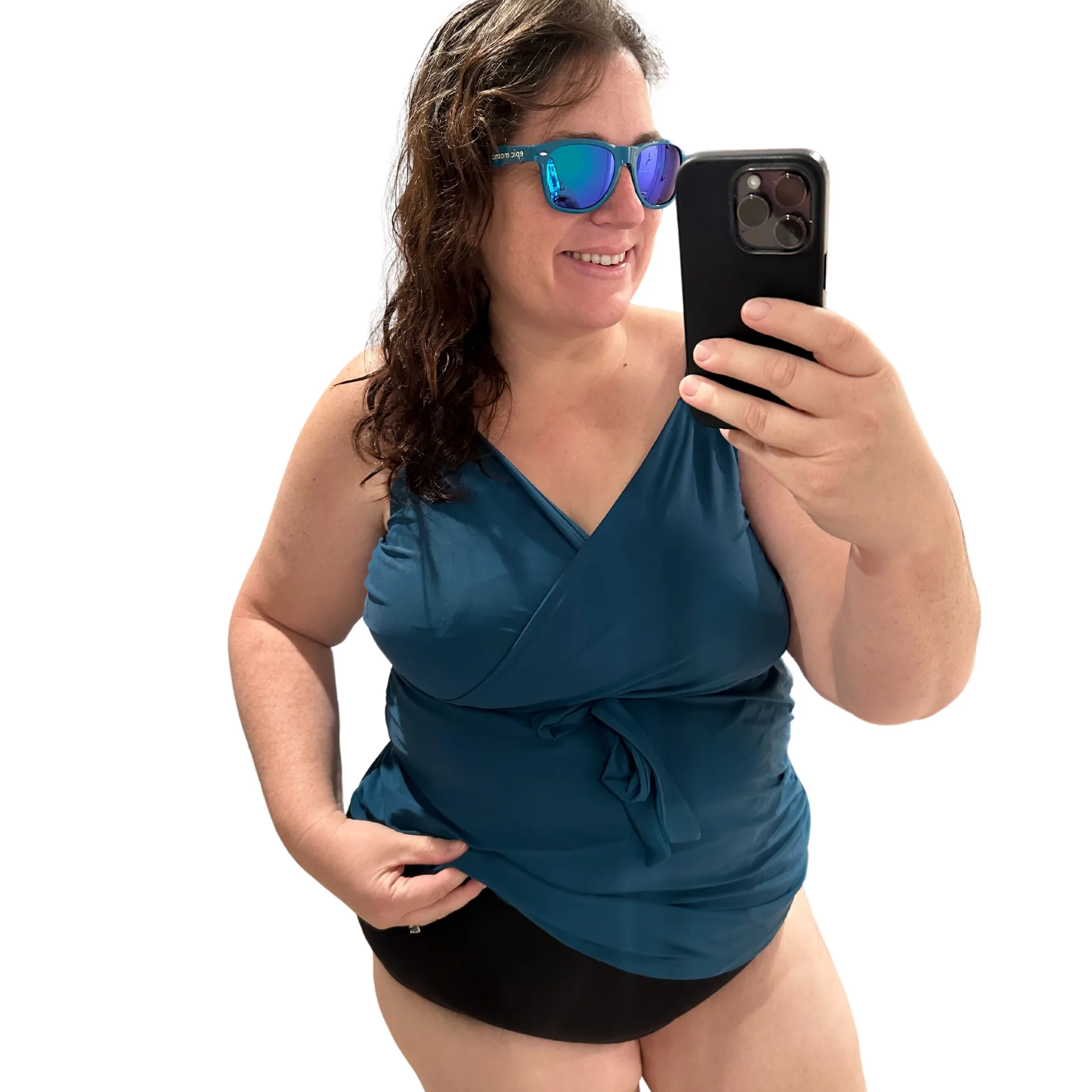 Journey Hands Free Pumping Swim Top (Tidal Blue) - Image 5