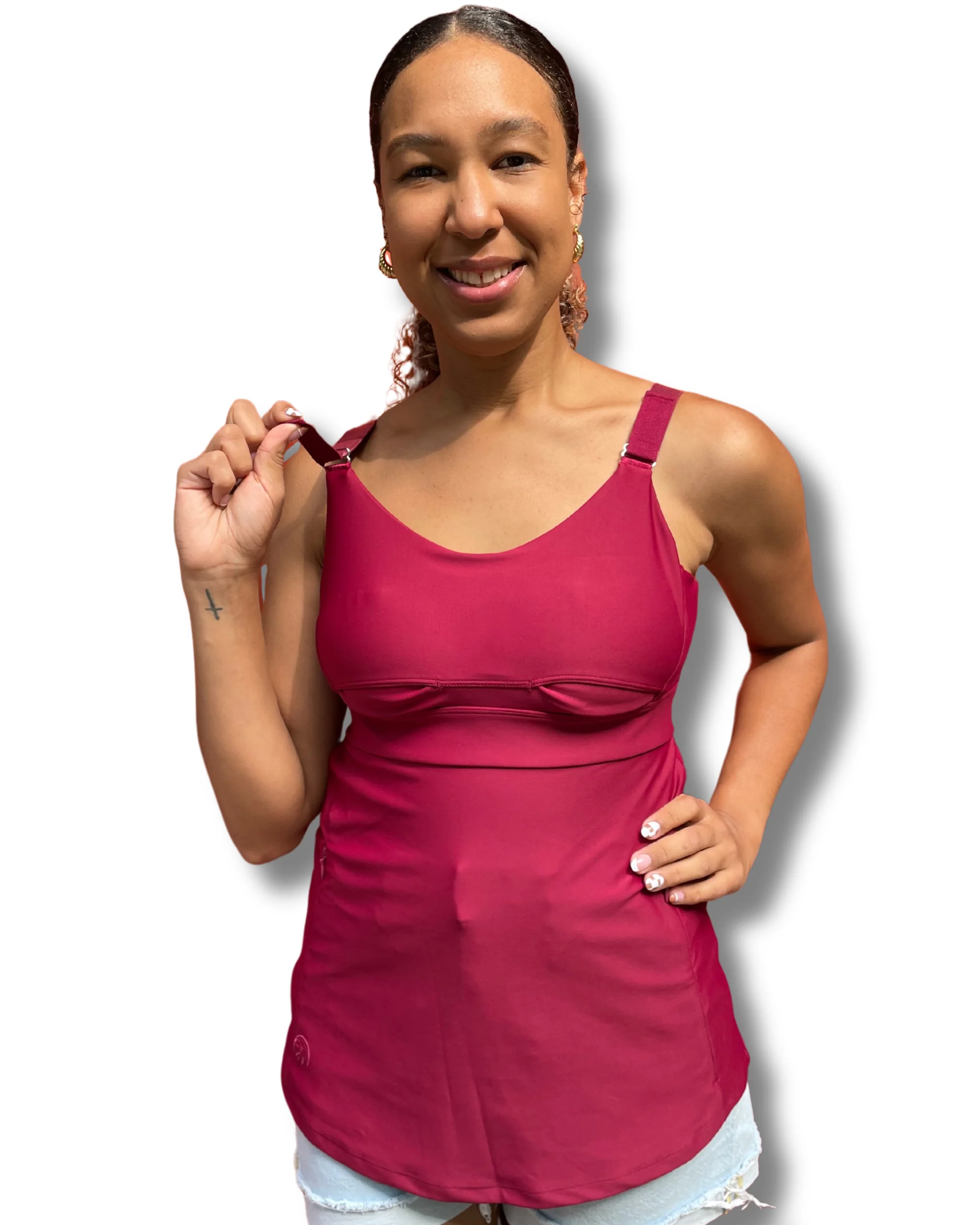 Journey Hands Free Pumping Tank (Apple Red) - Image 3