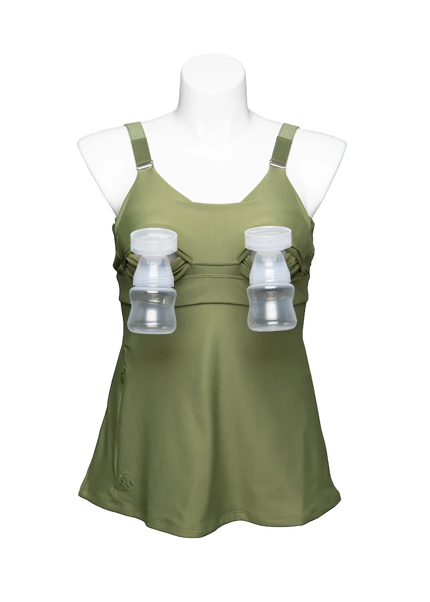 Journey Hands Free Pumping Tank (Olive) - Image 6