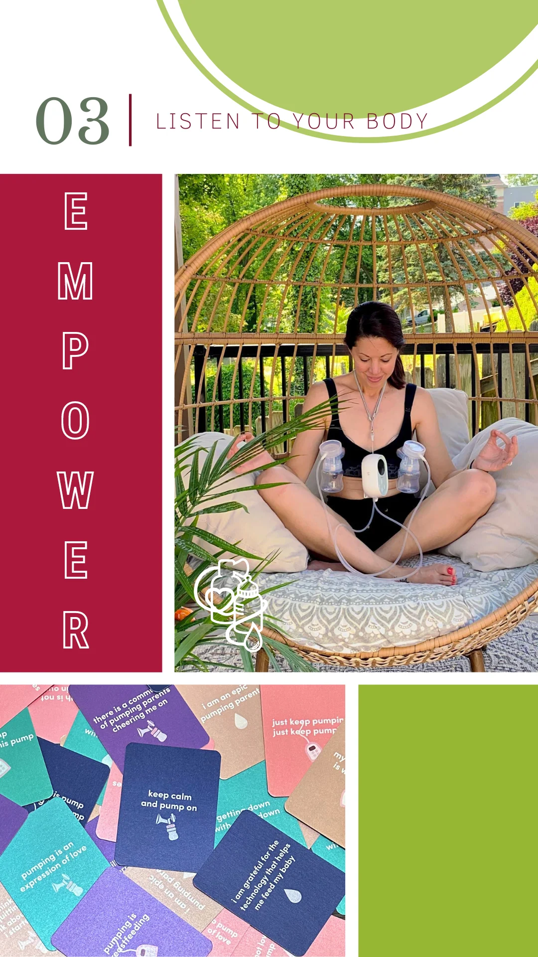 Affirmation Cards with Wood Stand x Pump_Momma_Pump - Image 5