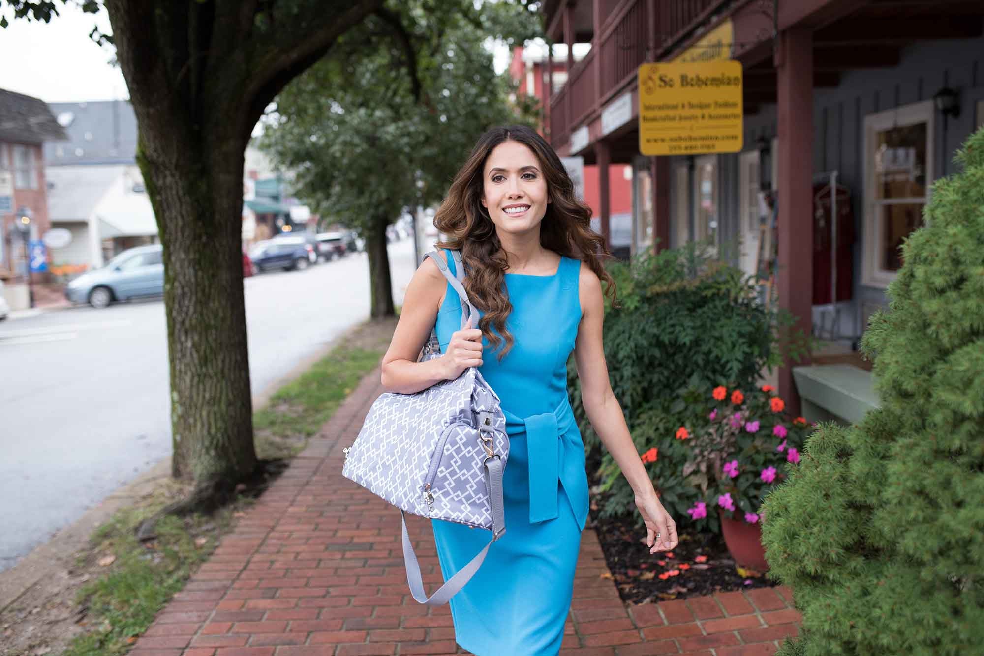 Lizzy Breast Pump Tote (Gray) - Image 7