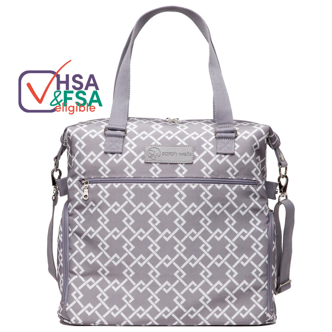 Lizzy Breast Pump Tote (Gray) - Image 8