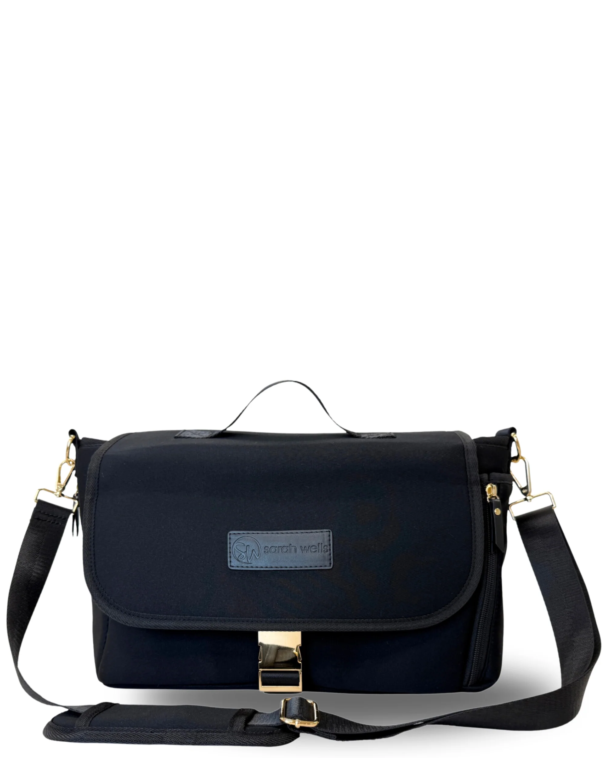 Maddy Stroller Caddy & Pump Bag (Black) - Image 4
