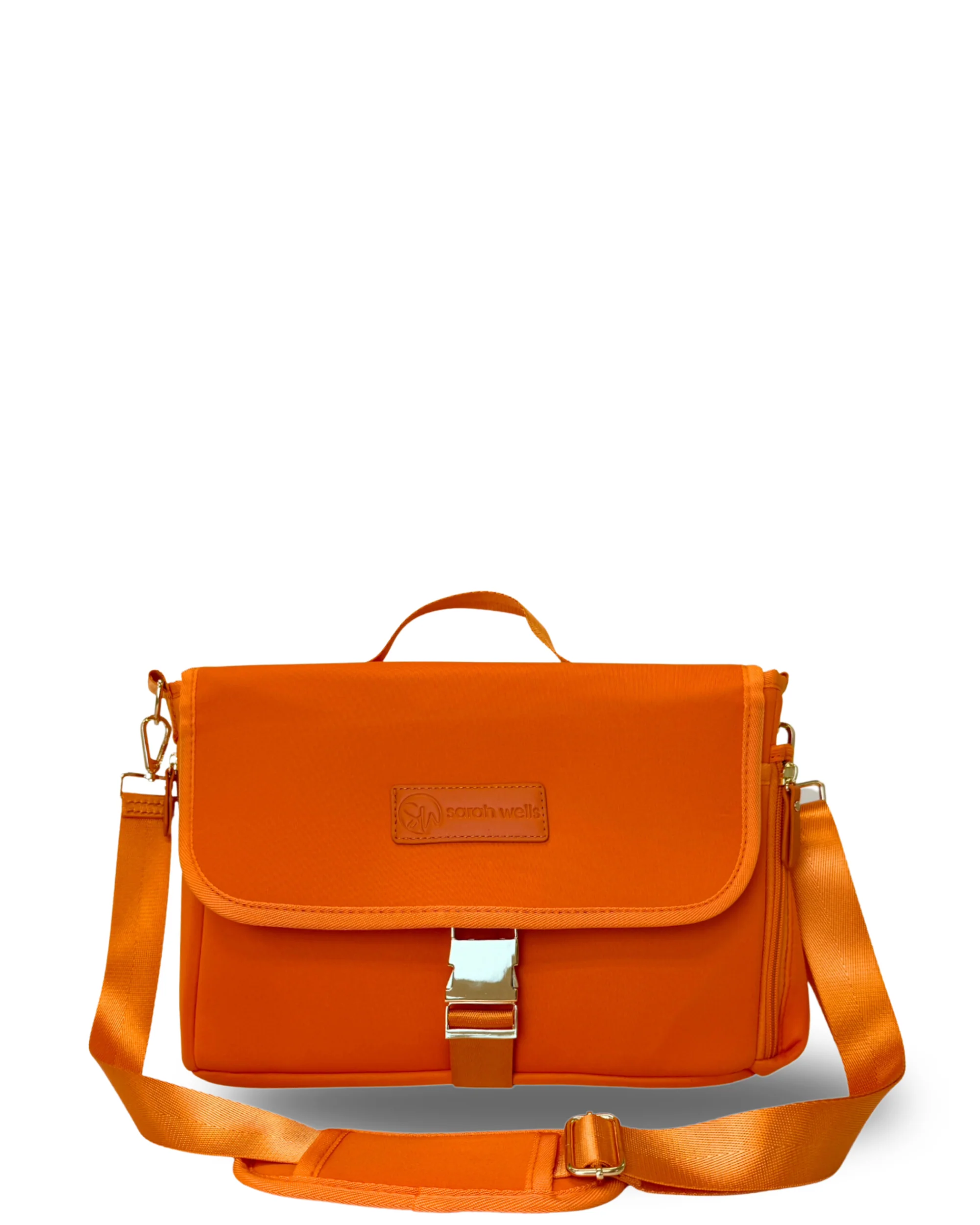 Maddy Stroller Caddy & Pump Bag (Orange) - Image 4