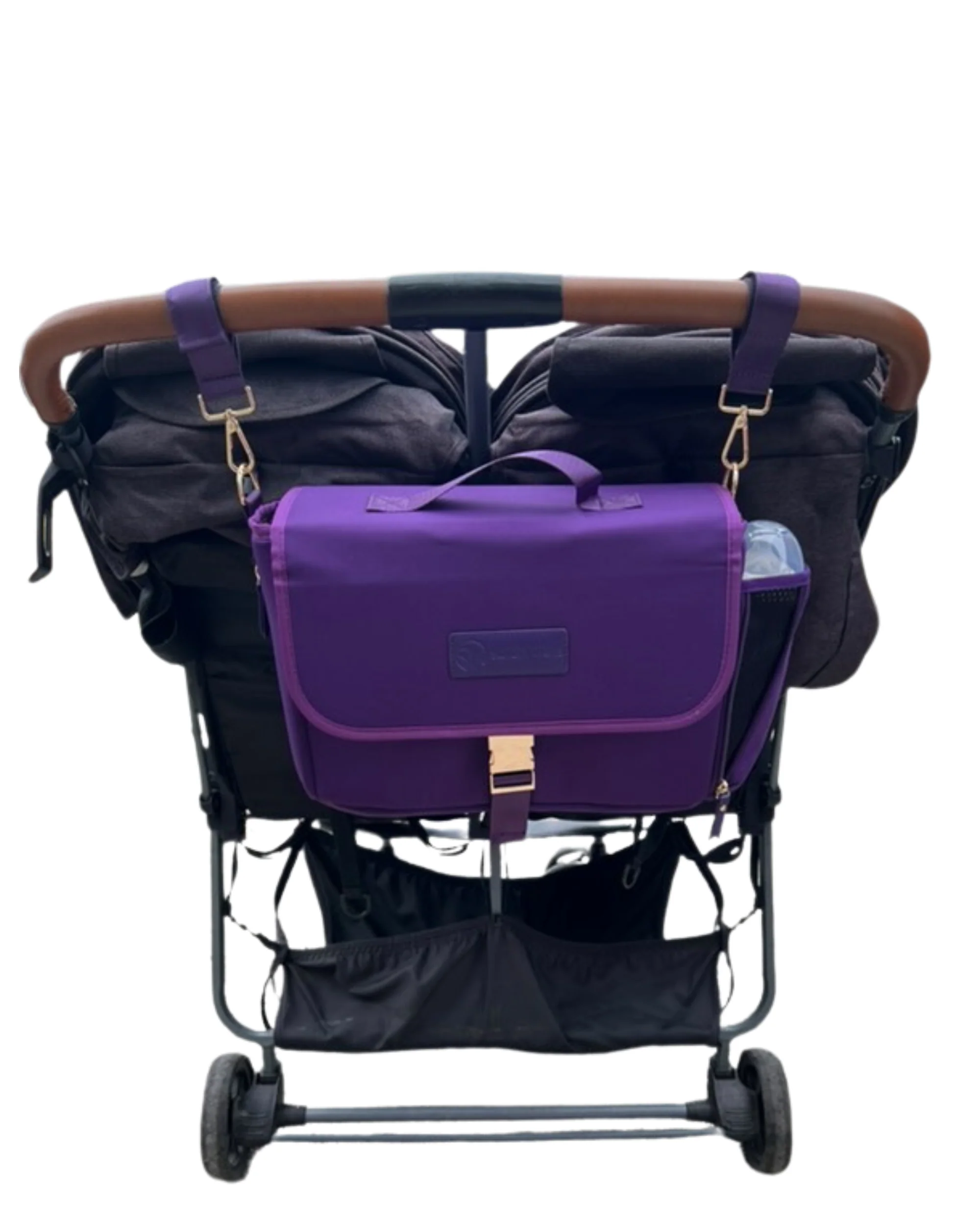 Maddy Stroller Caddy & Pump Bag (Purple) - Image 3