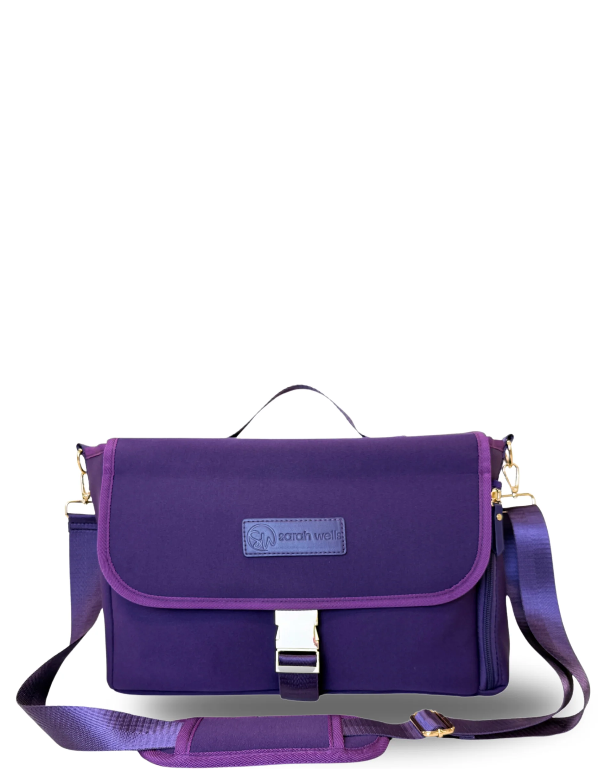 Maddy Stroller Caddy & Pump Bag (Purple) - Image 5