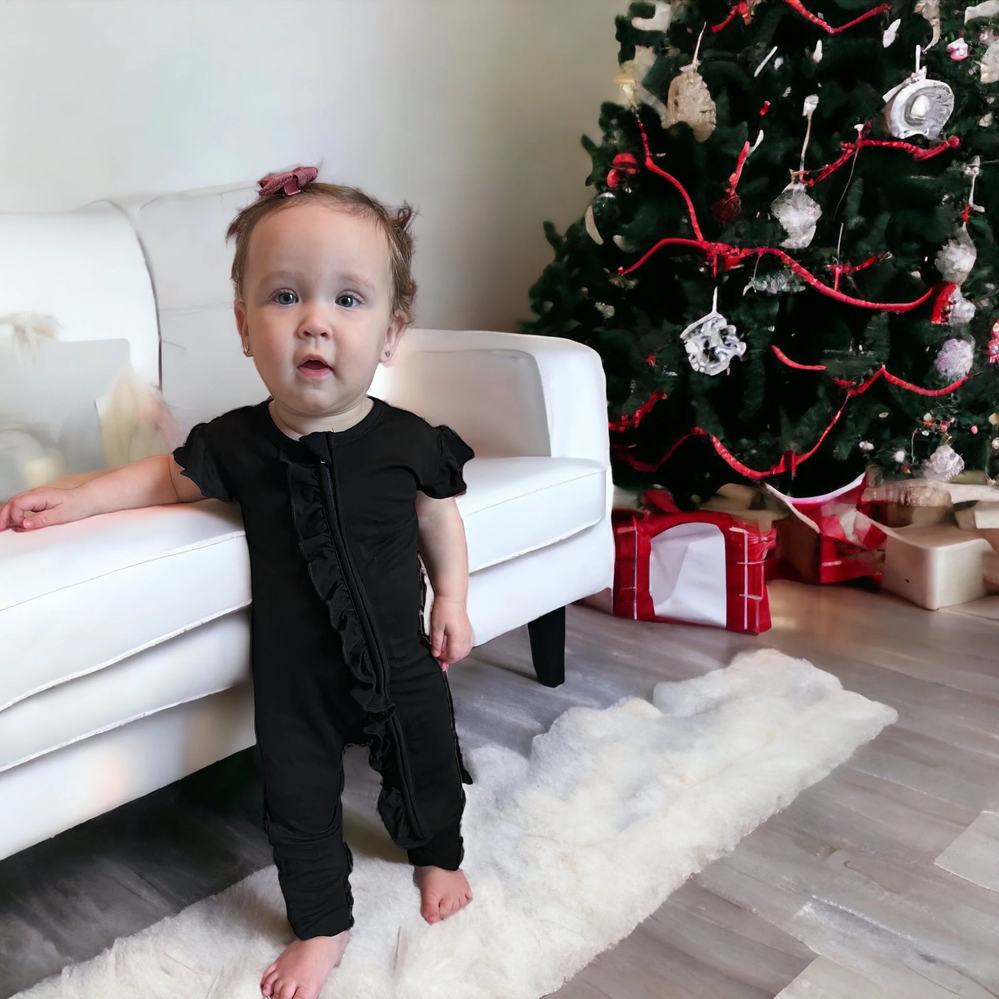Midnights Convertible Ruffle Romper - Image 6