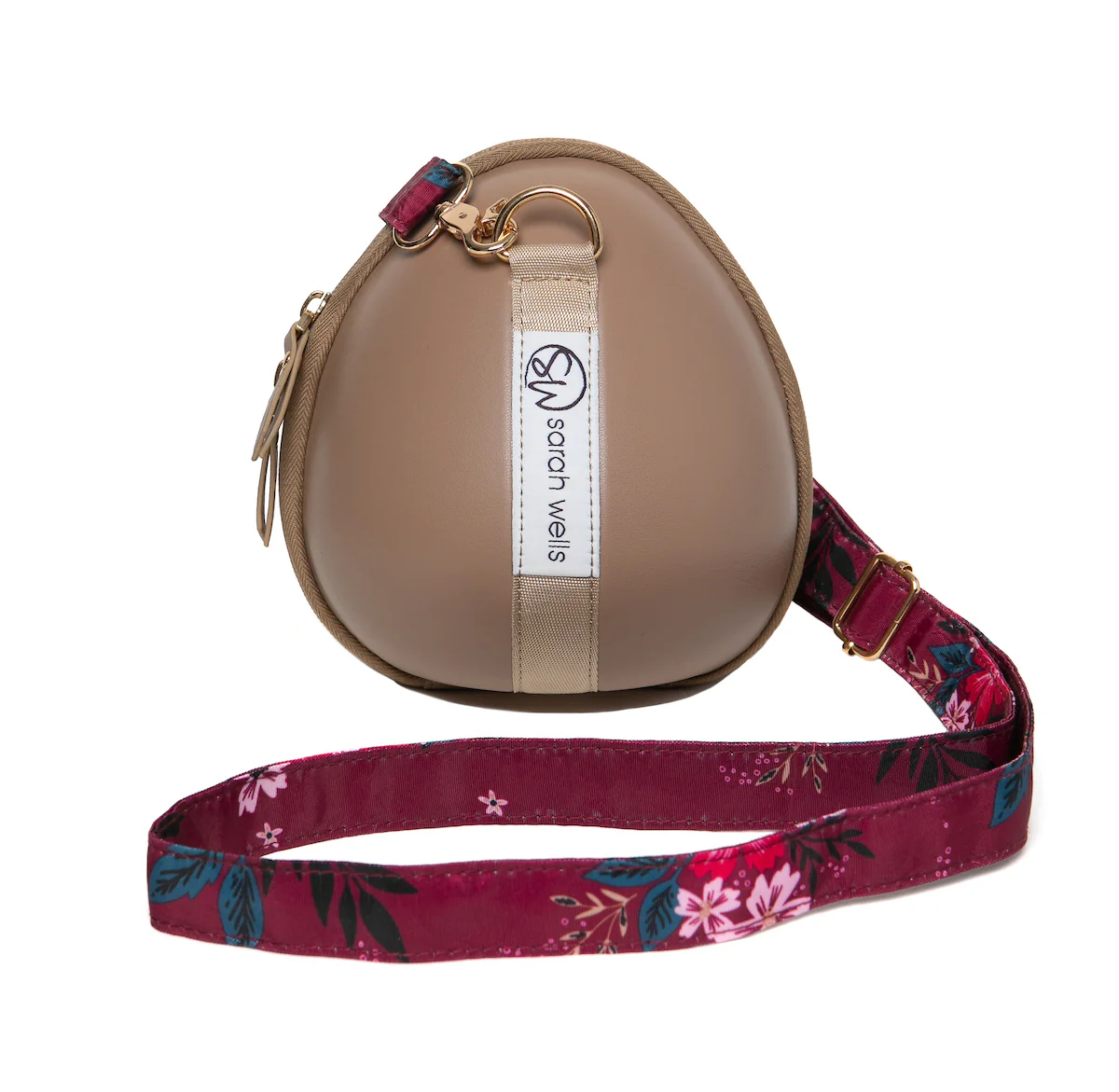 Milkwear Case for Wearable Pumps (Latte w/Berry Bloom Straps) - Image 3