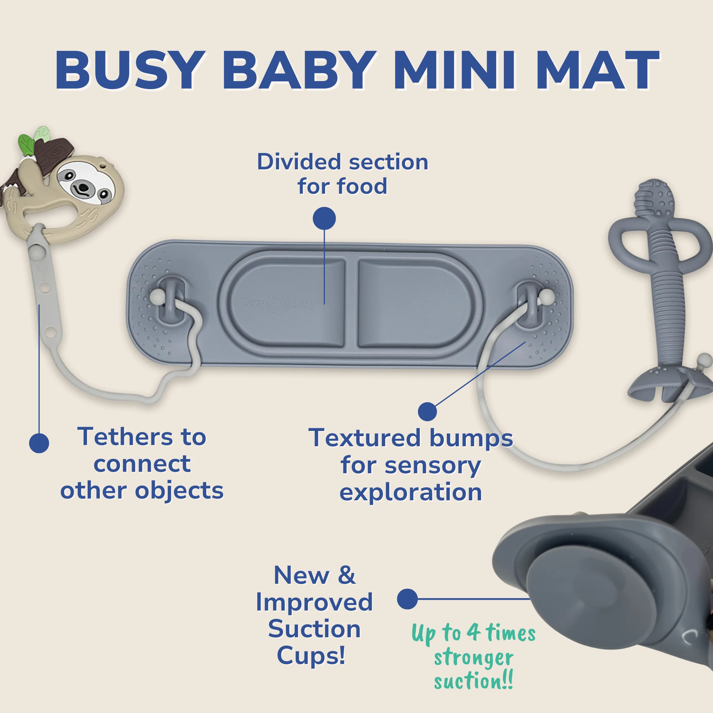 Mini Mat with Toy Straps - Image 2