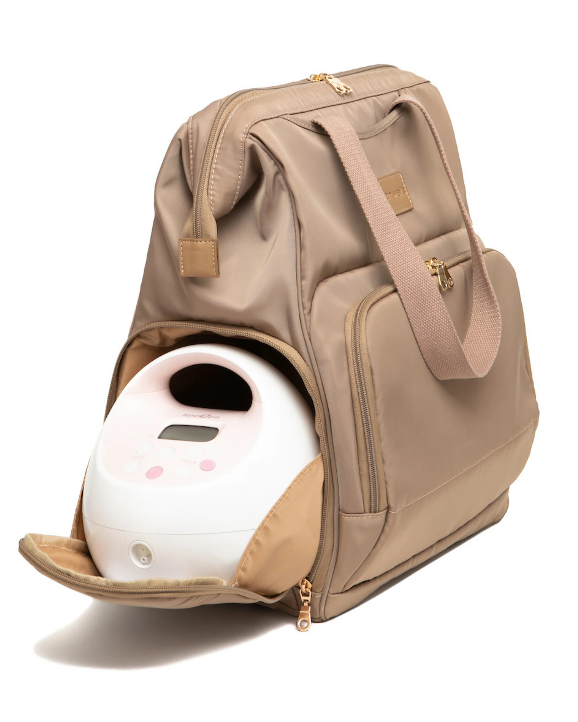Norah Breast Pump Backpack (Latte) - Image 3