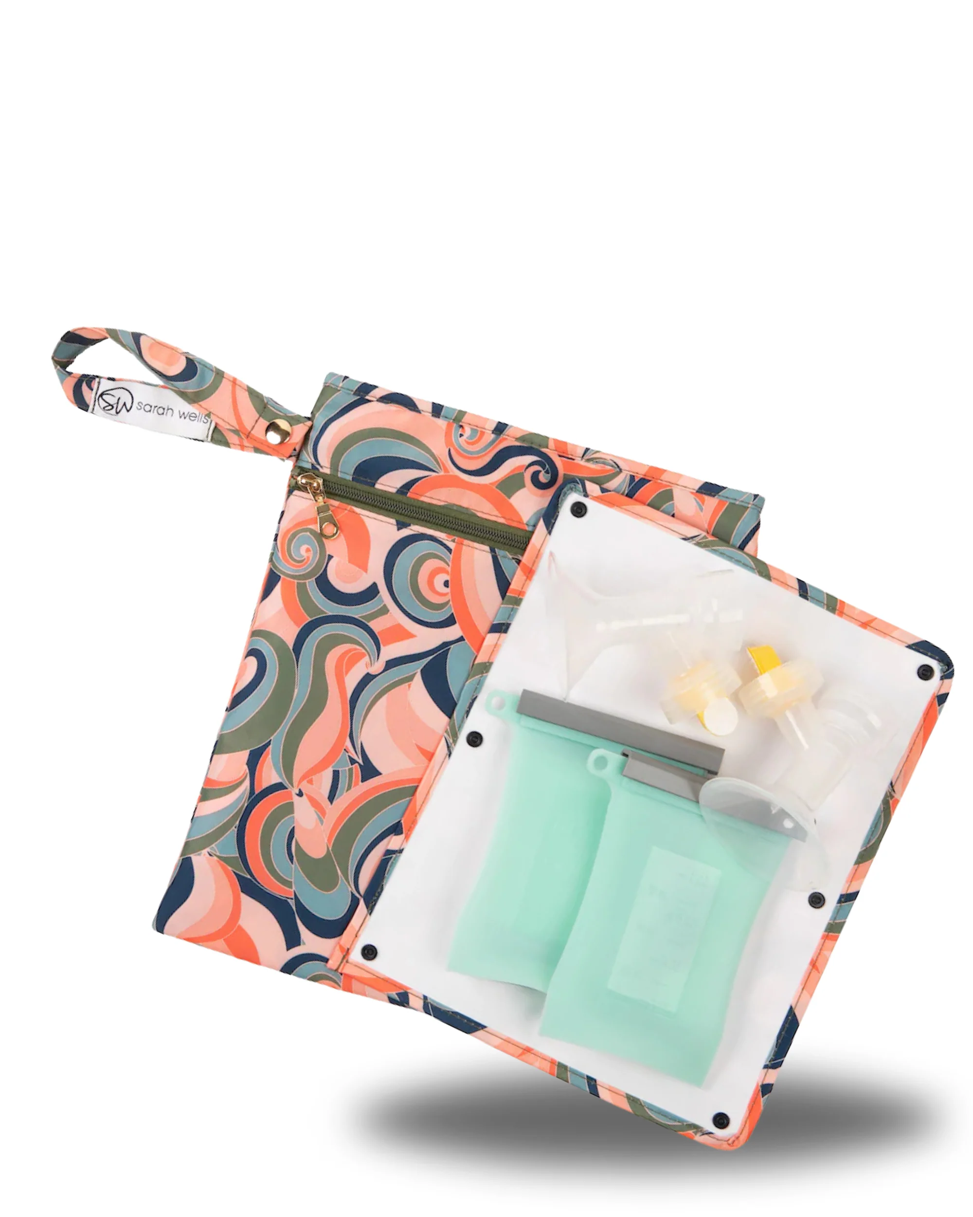 Pumparoo Wet/Dry Bag with Staging Mat® (Groovy) - Image 3
