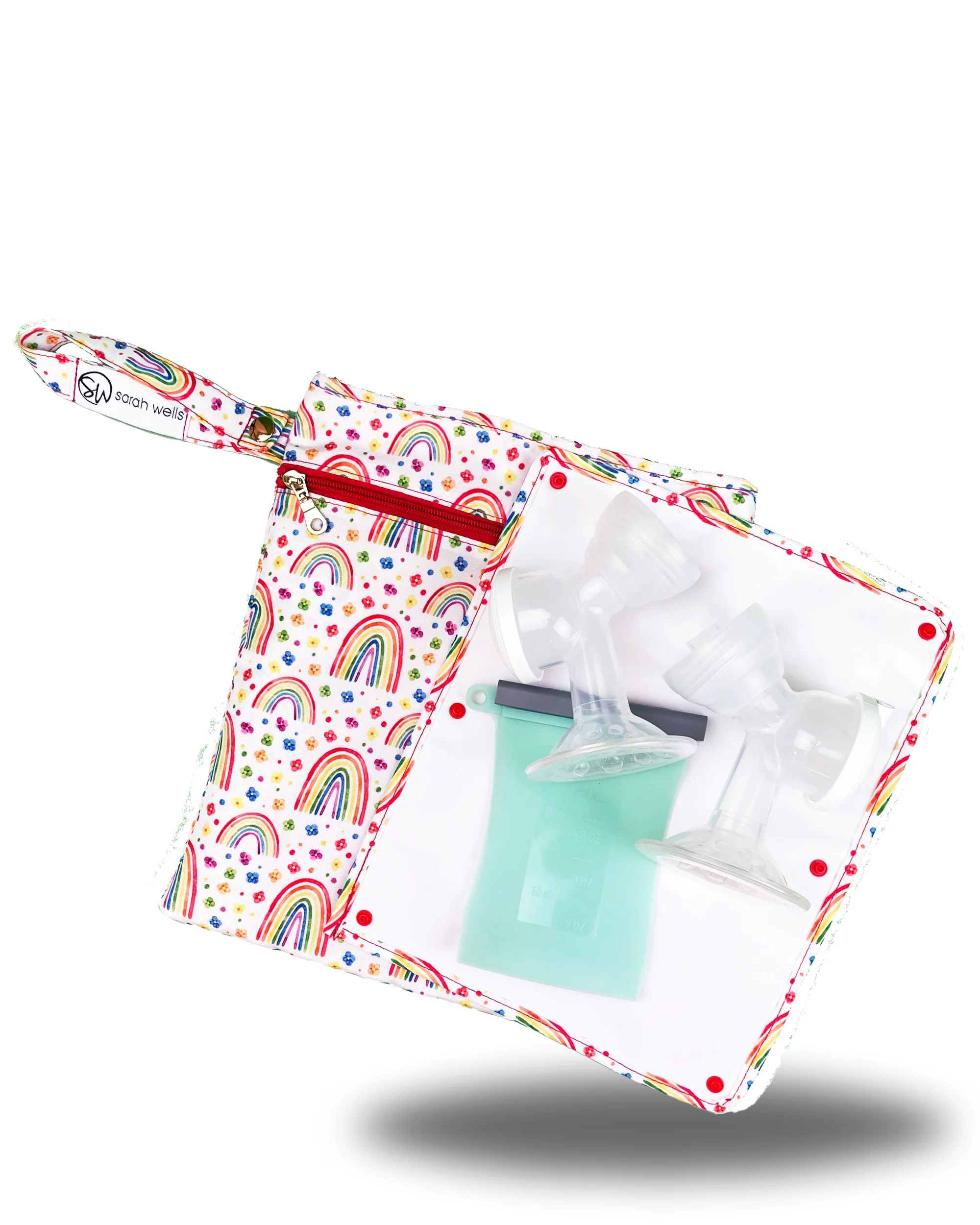 Pumparoo Wet/Dry Bag with Staging Mat® (Rainbows) - Image 3