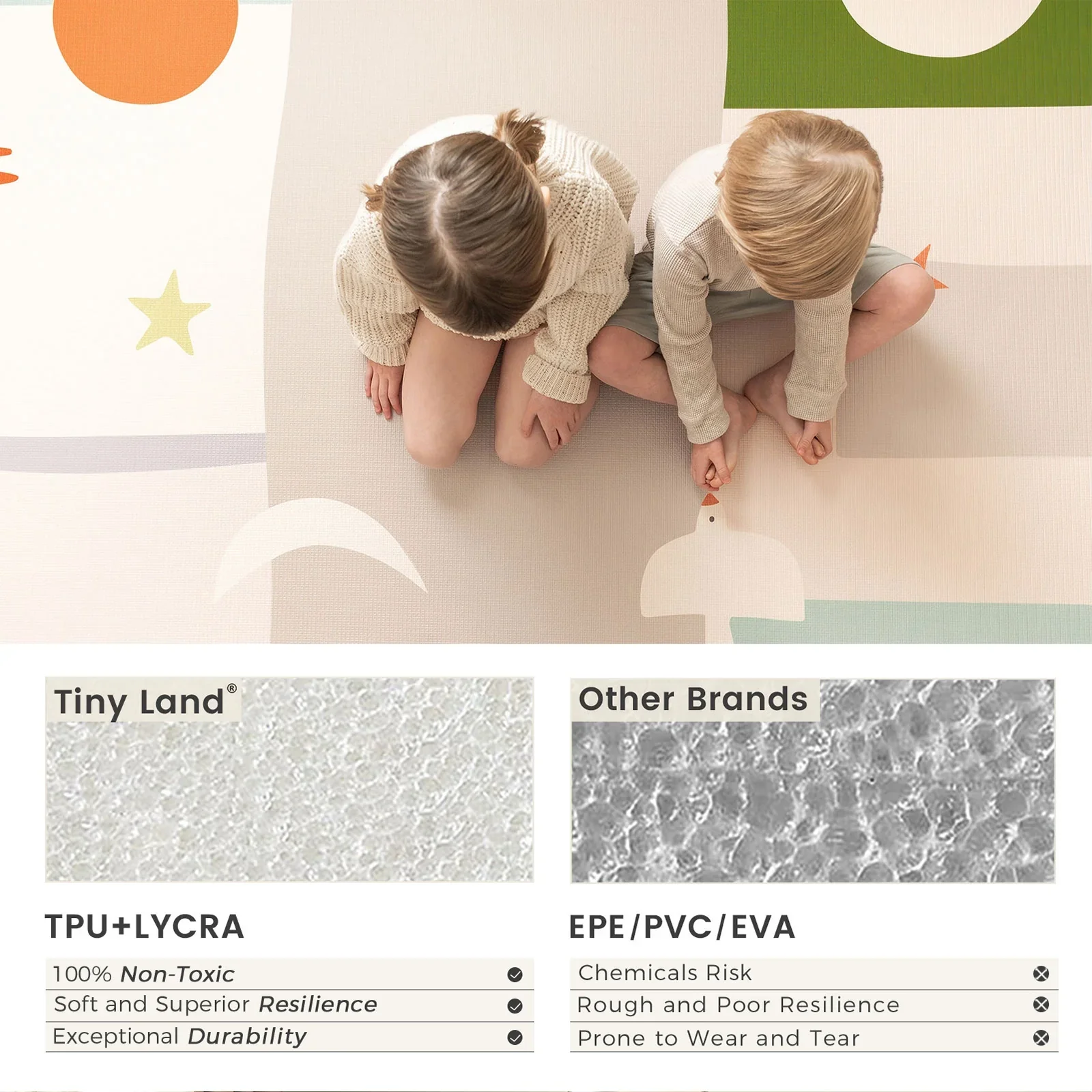 Tiny Land® Double-Sided Baby Playmat Forest Track Wonder - Image 3
