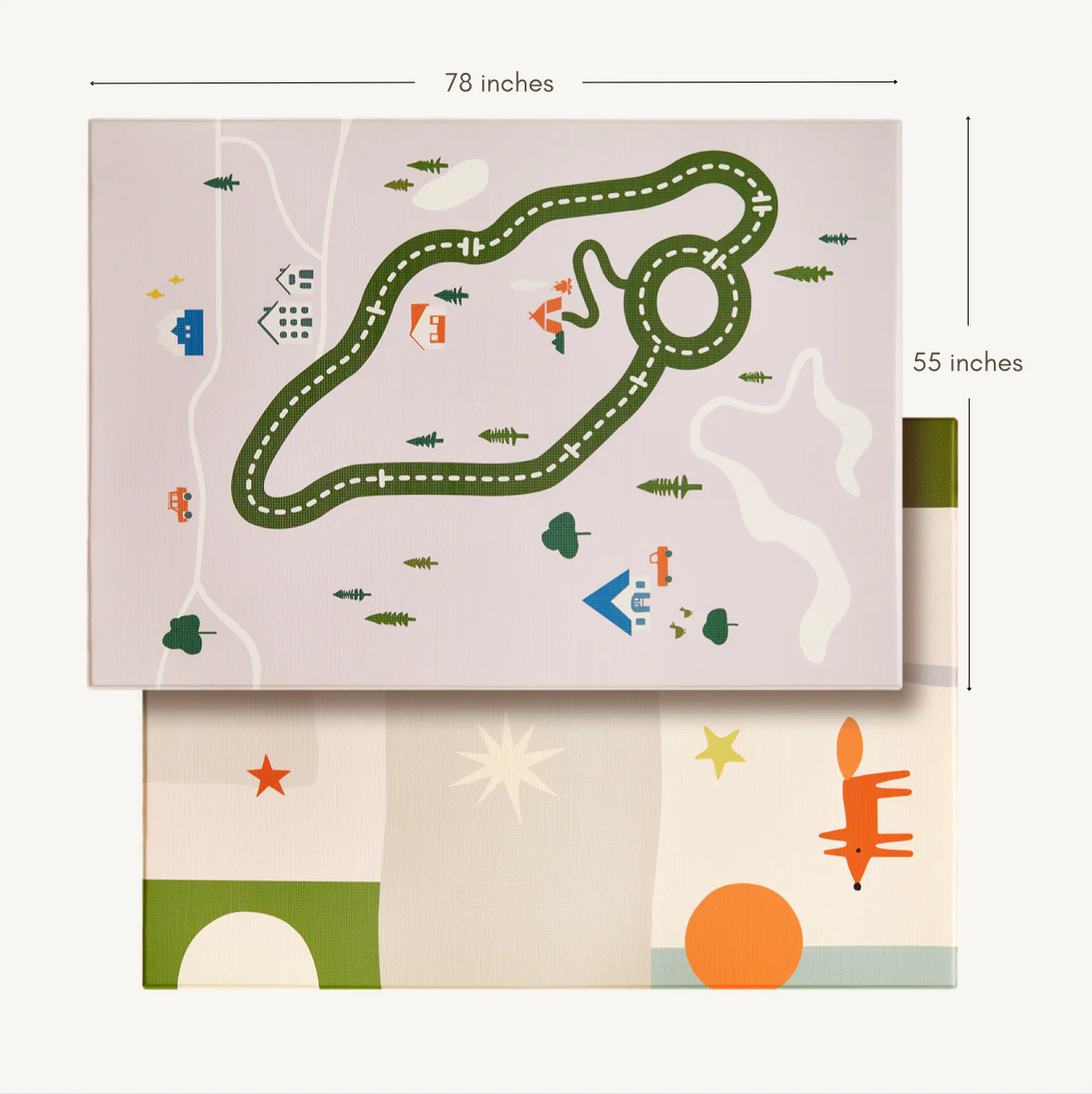 Tiny Land® Double-Sided Baby Playmat Forest Track Wonder - Image 6