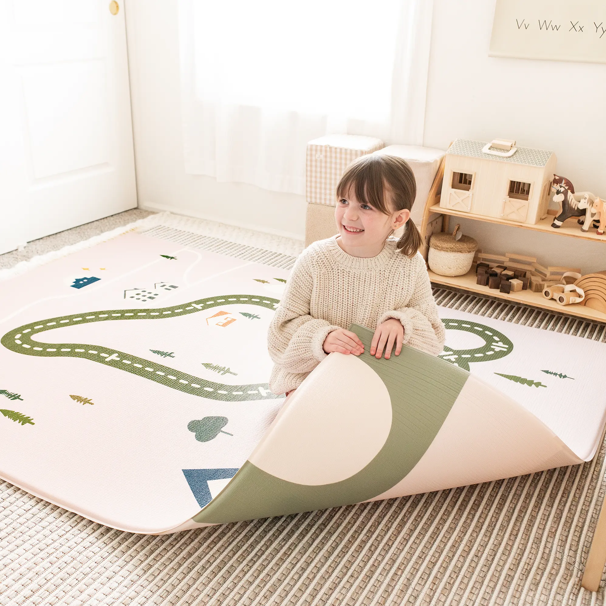 Tiny Land® Double-Sided Baby Playmat Forest Track Wonder - Image 7