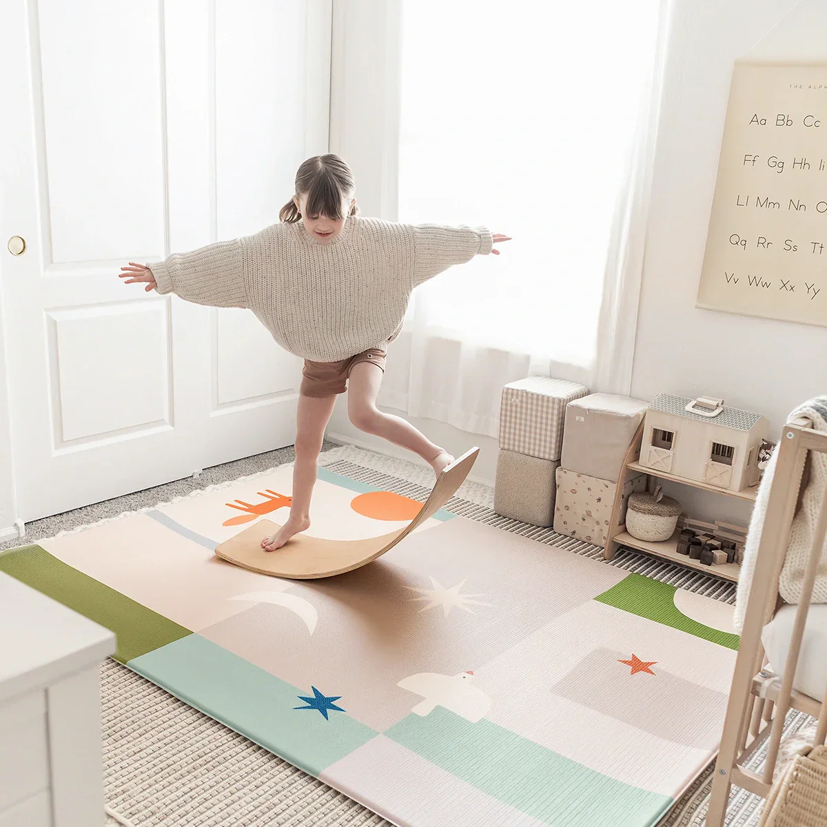 Tiny Land® Double-Sided Baby Playmat Forest Track Wonder - Image 8