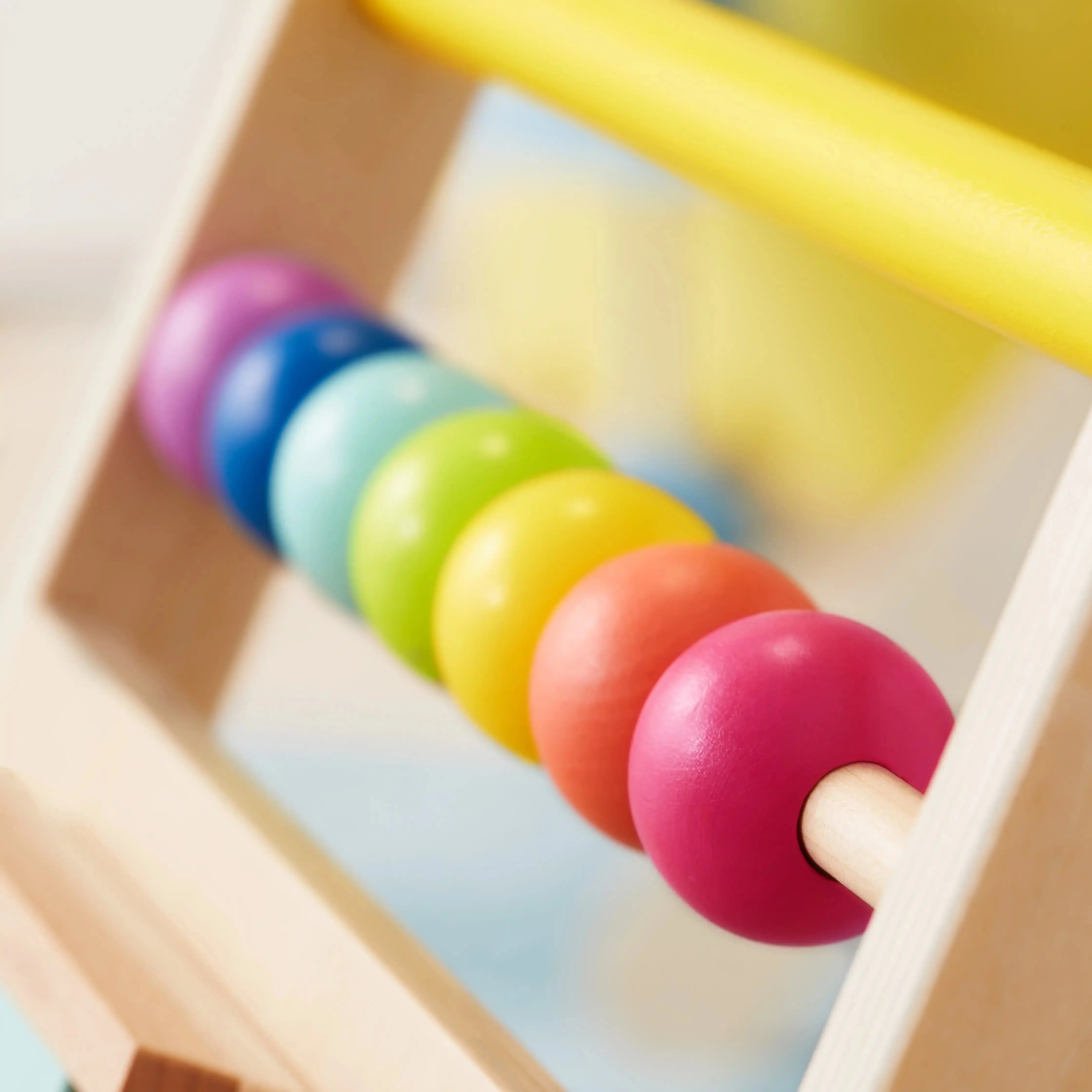 Tiny Land® Premium Natural Wooden Activity Walker - Image 10