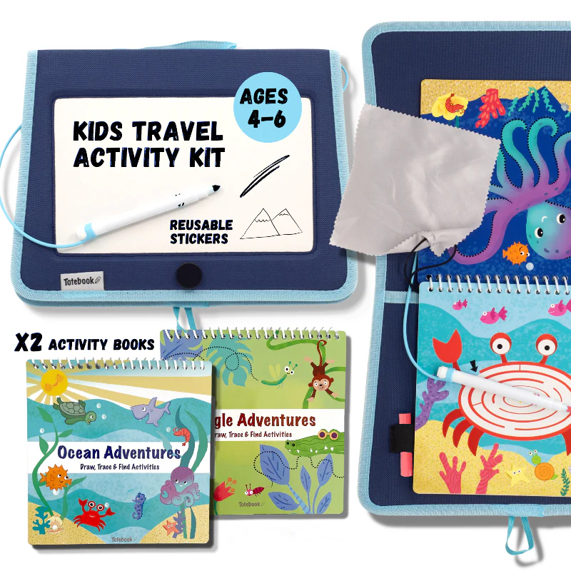 Totebook Kids Dry Erase Activity Kit - Set of 2 Books - Image 17