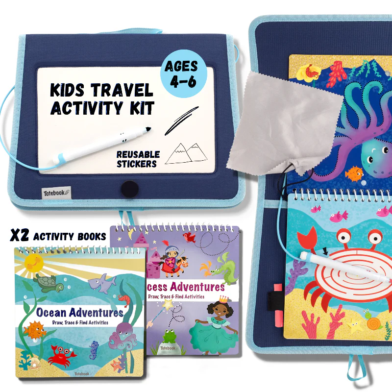Totebook Kids Dry Erase Activity Kit - Set of 2 Books - Image 3