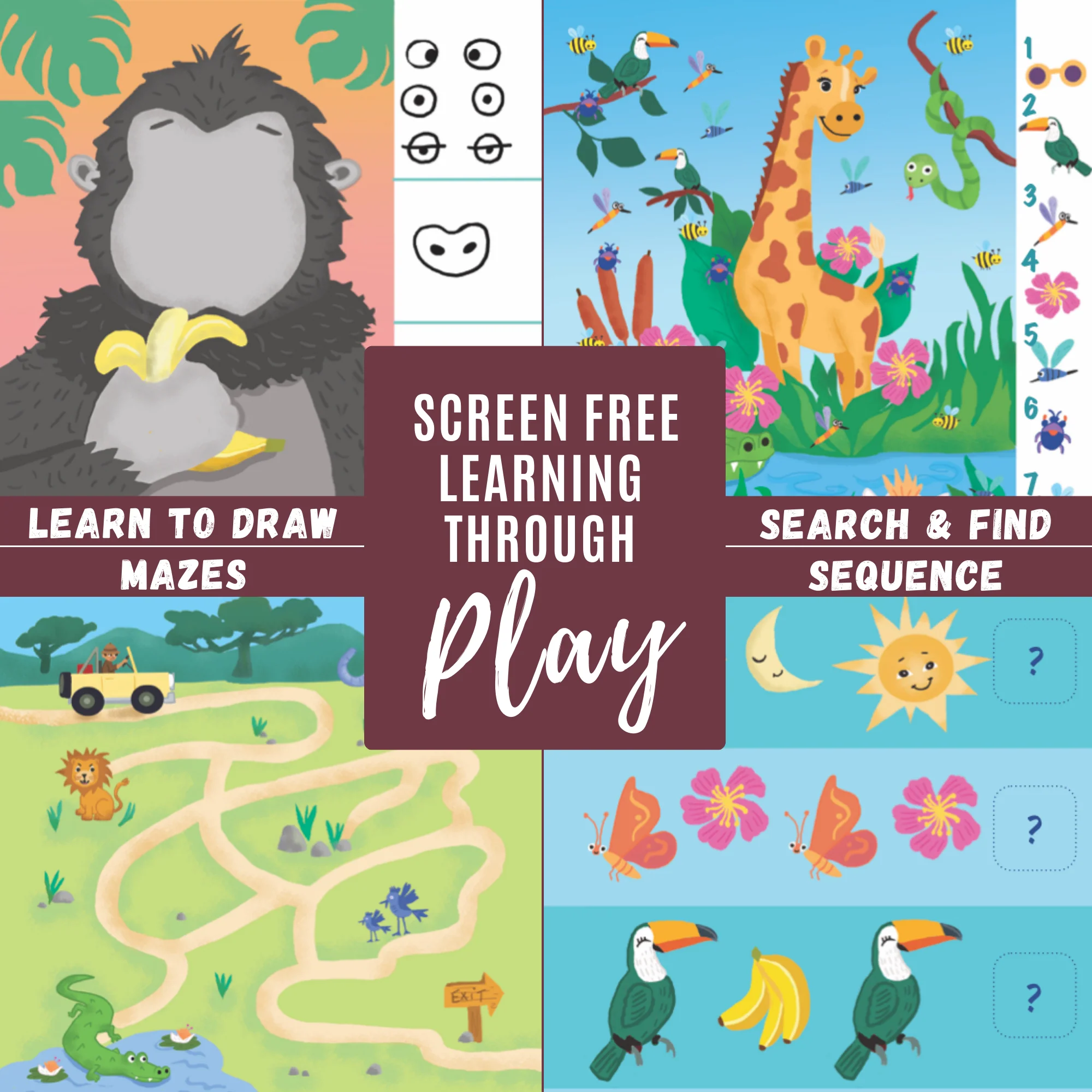Totebook Kids Dry Erase Activity Kit - Set of 2 Books - Image 5