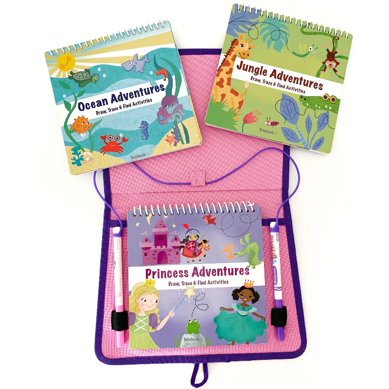 Totebook Kids Dry Erase Activity Kit - Set of 3 Books - Image 4