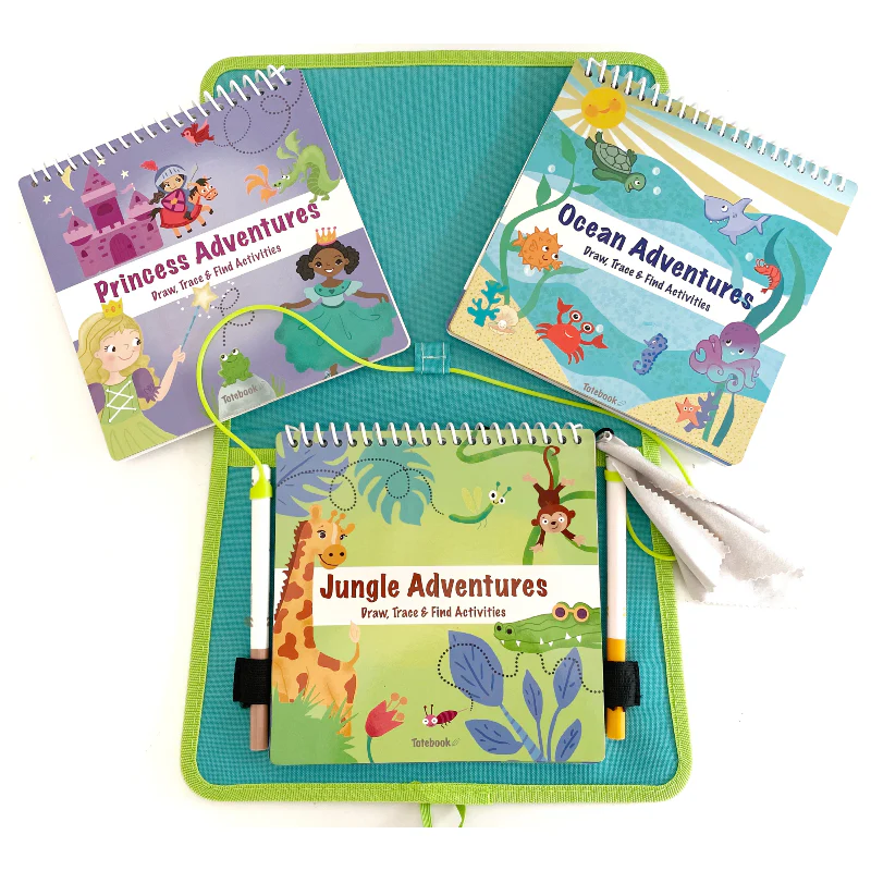 Totebook Kids Dry Erase Activity Kit - Set of 3 Books - Image 5