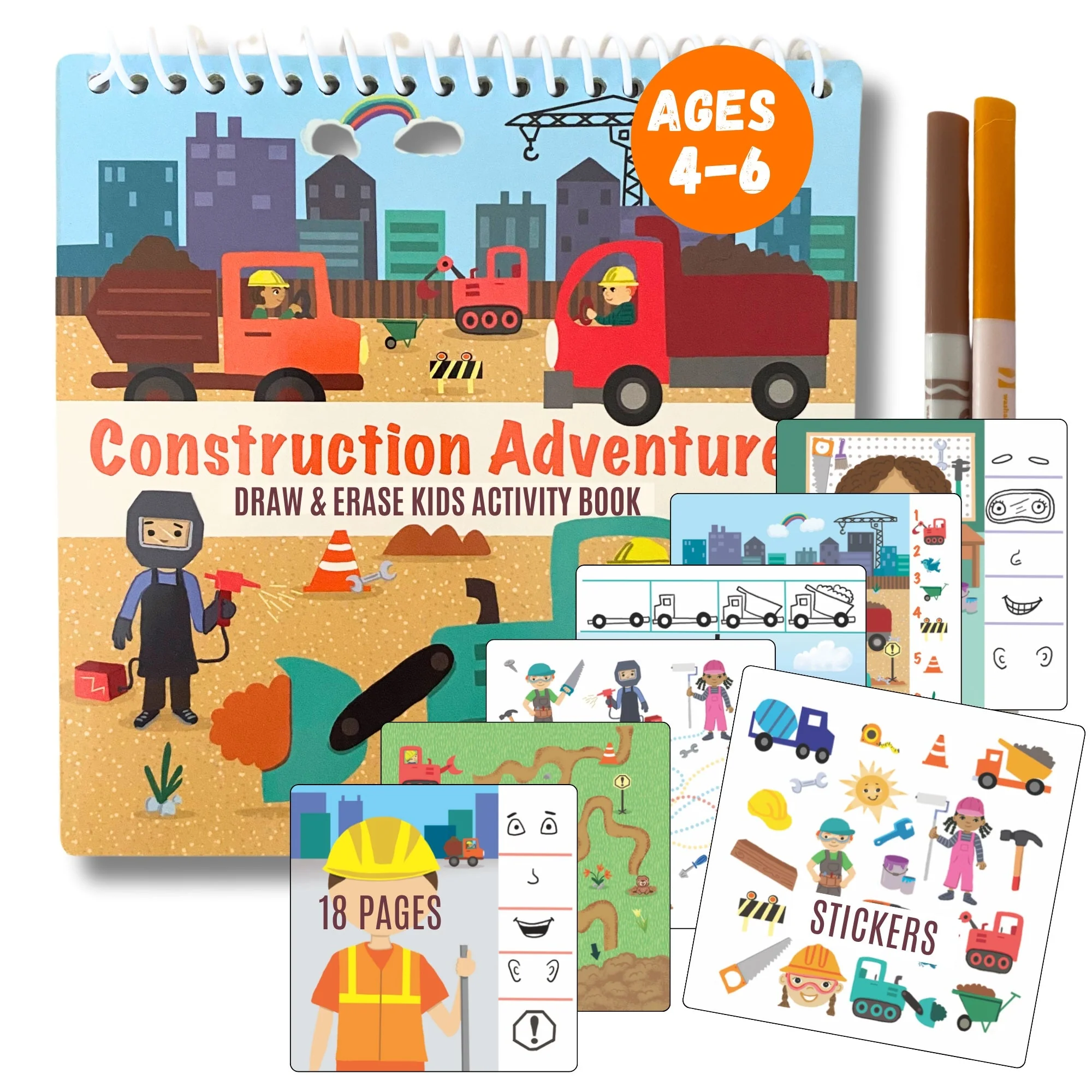 Totebook Kids Dry Erase Travel Activity Book - Image 40
