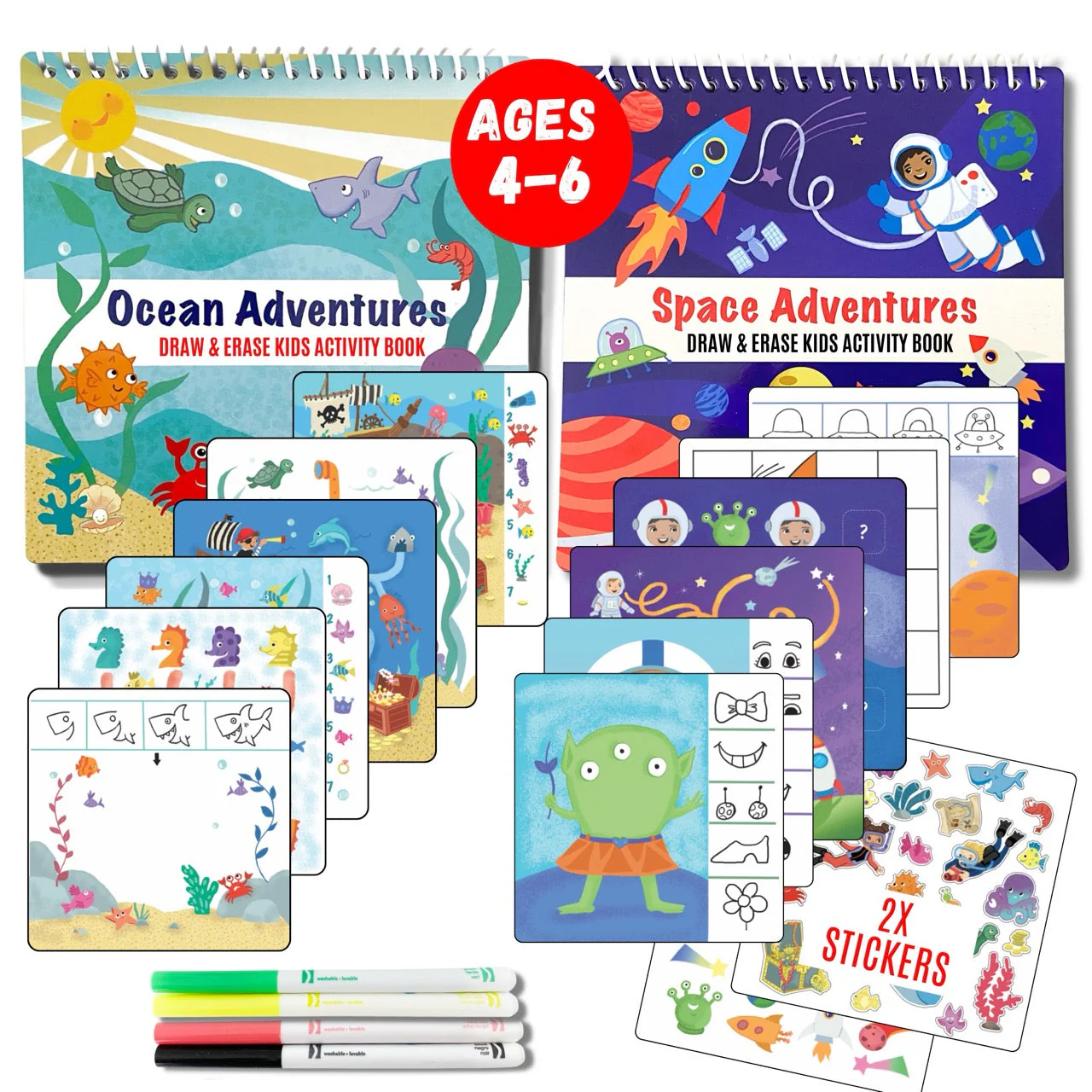 Totebook Kids Dry Erase Travel Activity Book - Image 46