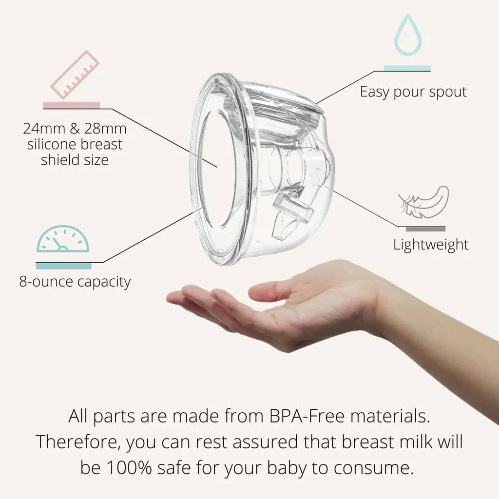 Z2 Pump &  Silicone Hands Free Collection Cups Bundle - Image 5
