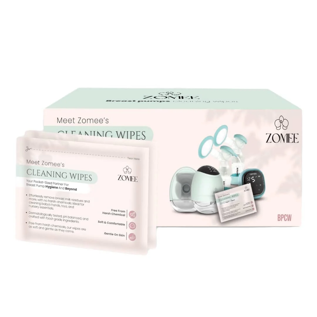 Zomee Breast Pump Cleaning Wipes (40ct) - Image 3